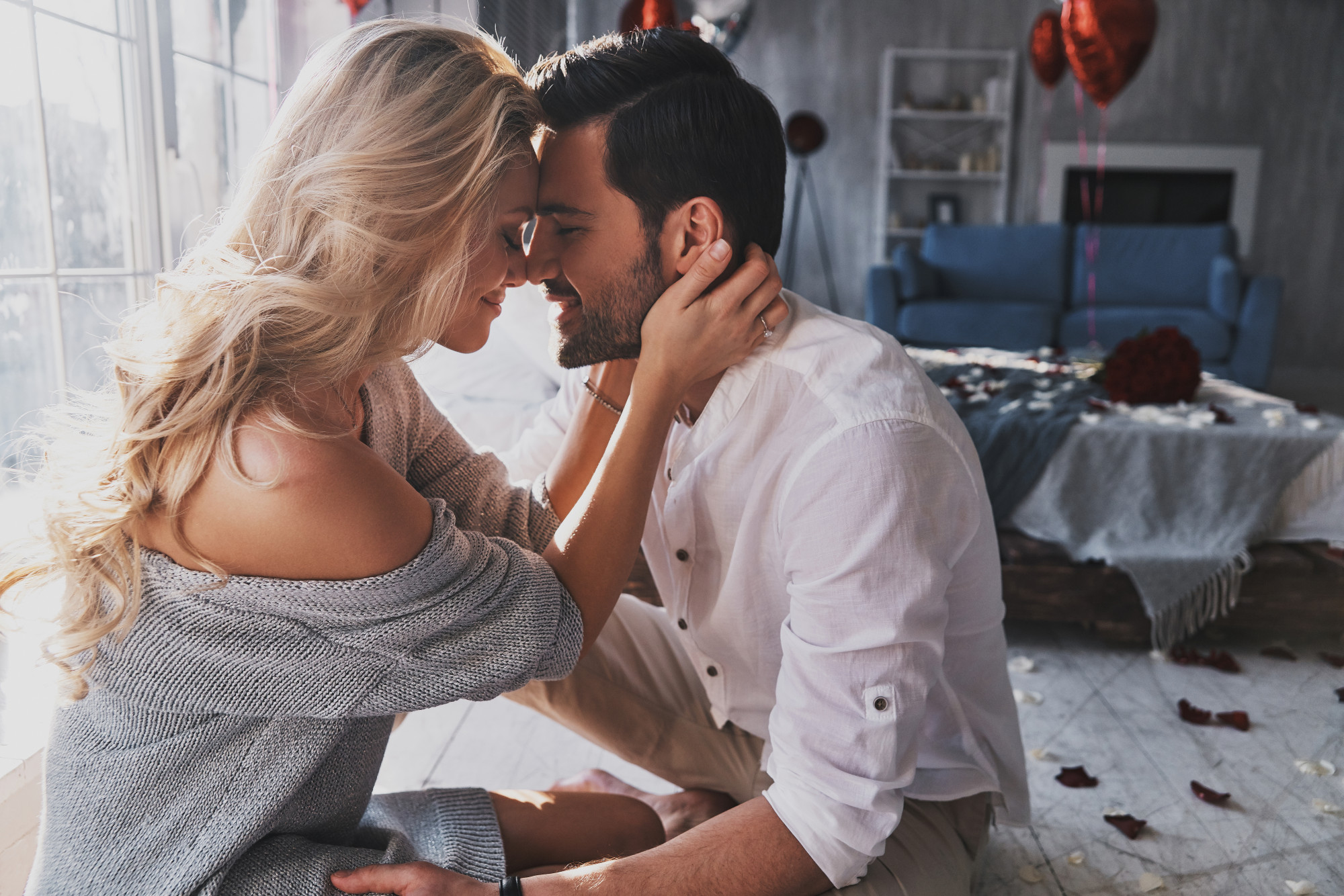 Try to be intentional about unwinding or finding ways to relax yourselves, before transitioning into sexy time. Photo: Shutterstock