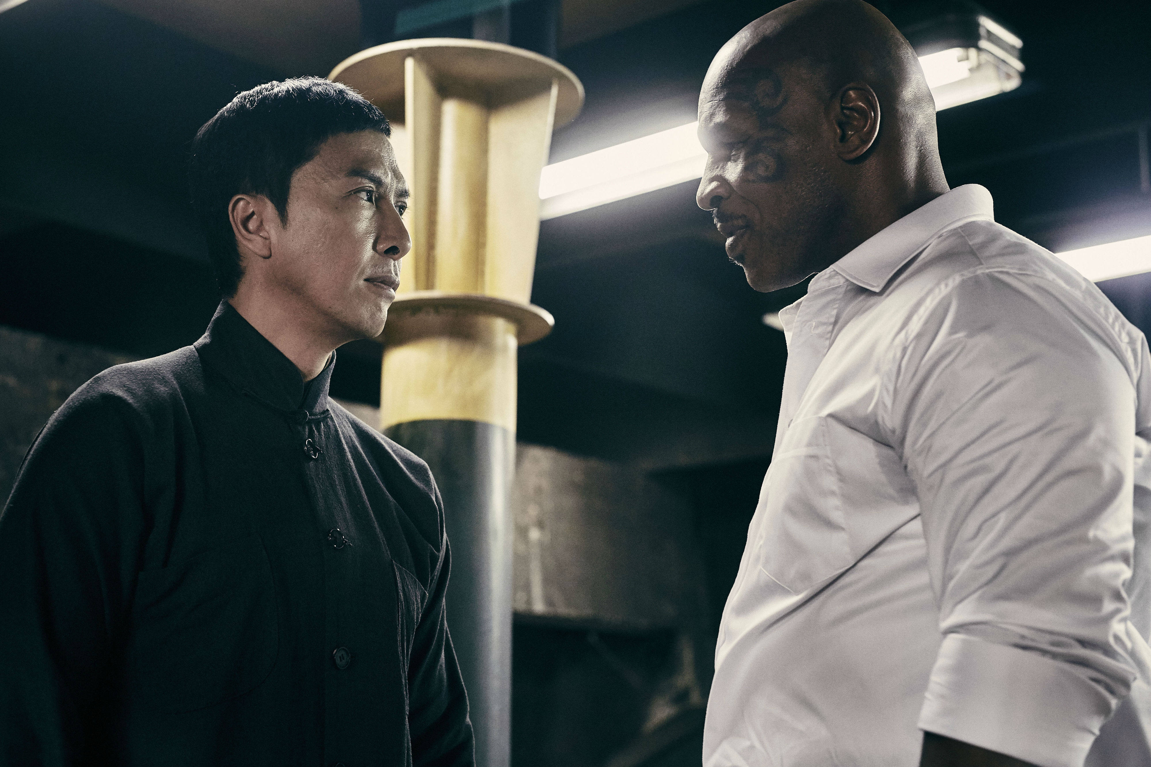 Donnie Yen (left) says he was afraid of getting killed by former world boxing heavyweight champion Mike Tyson when making Ip Man 3 in 2015.