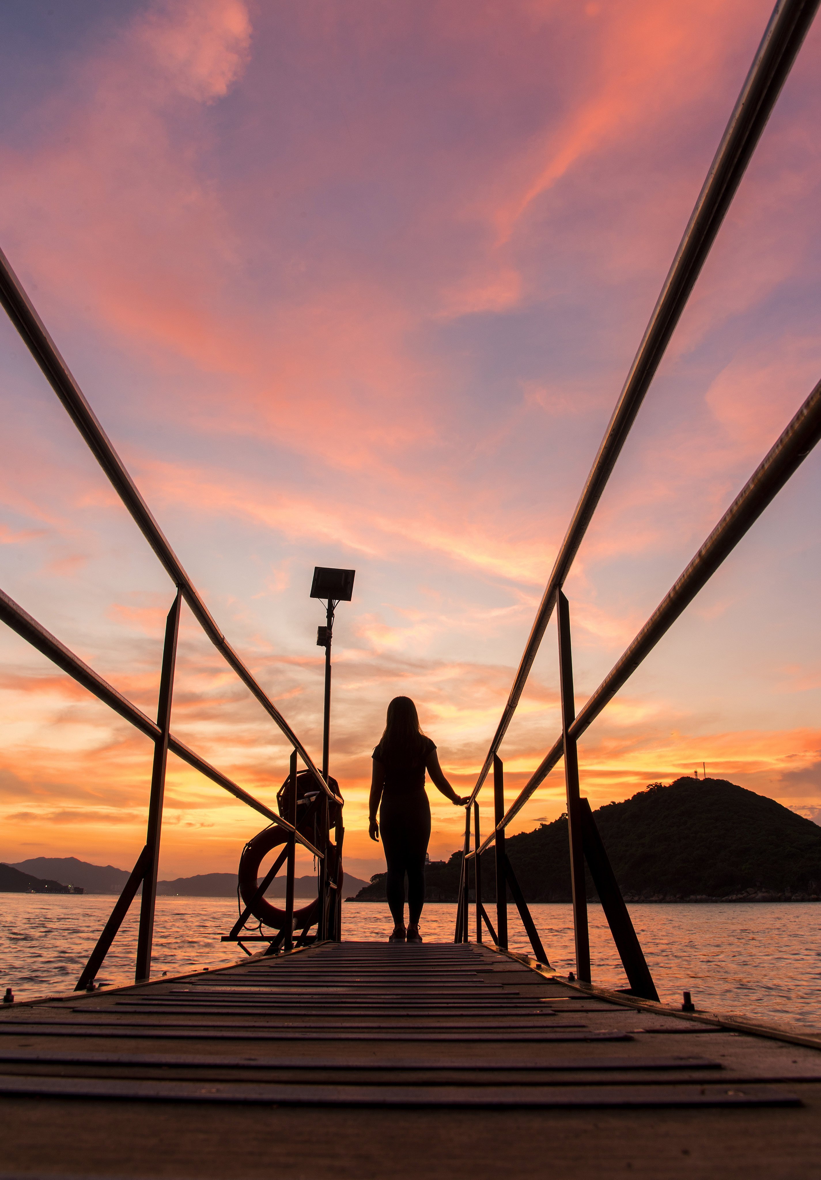 Sai Wan Swimming Shed is just one of the places to experience a beautiful sunset in Hong Kong. Photo: Tim Pile