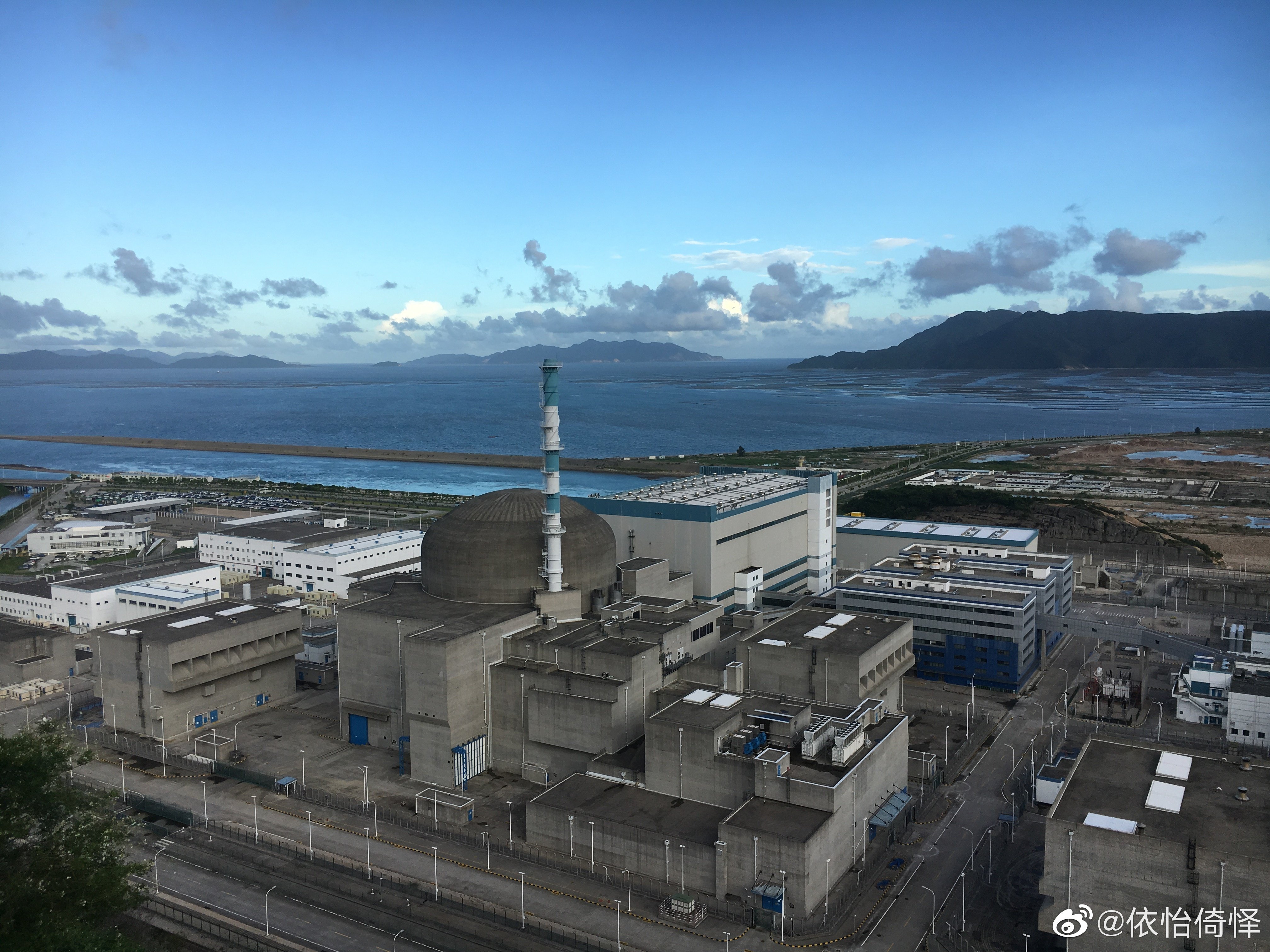 The Taishan nuclear power station in Guangdong is about 140km from Hong Kong. Photo: Weibo