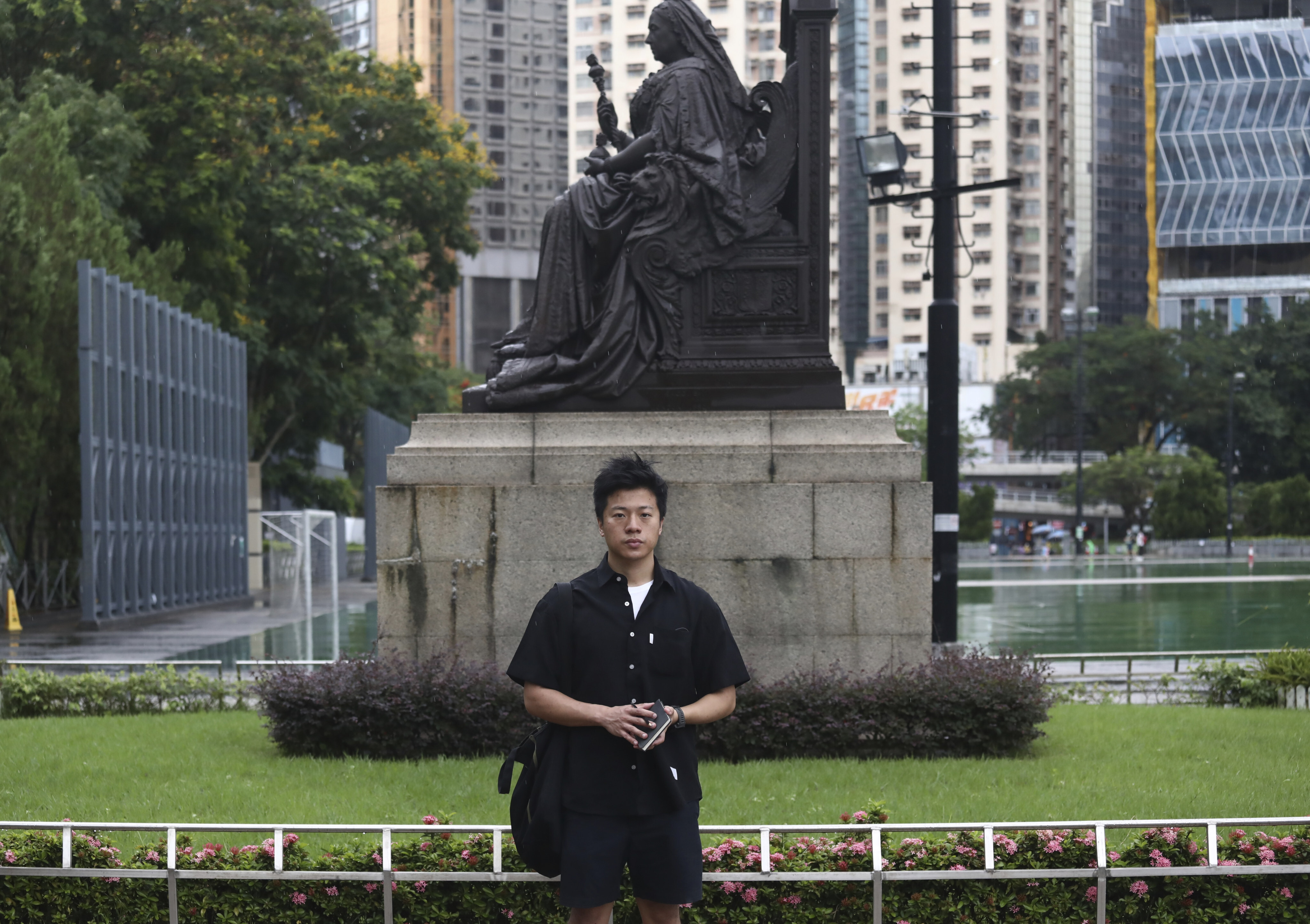 Portrait of Hong Kong artist Frank Tang Kai-yiu, at Victoria Park in Causeway Bay. 12JUN21 SCMP / Jonathan Wong