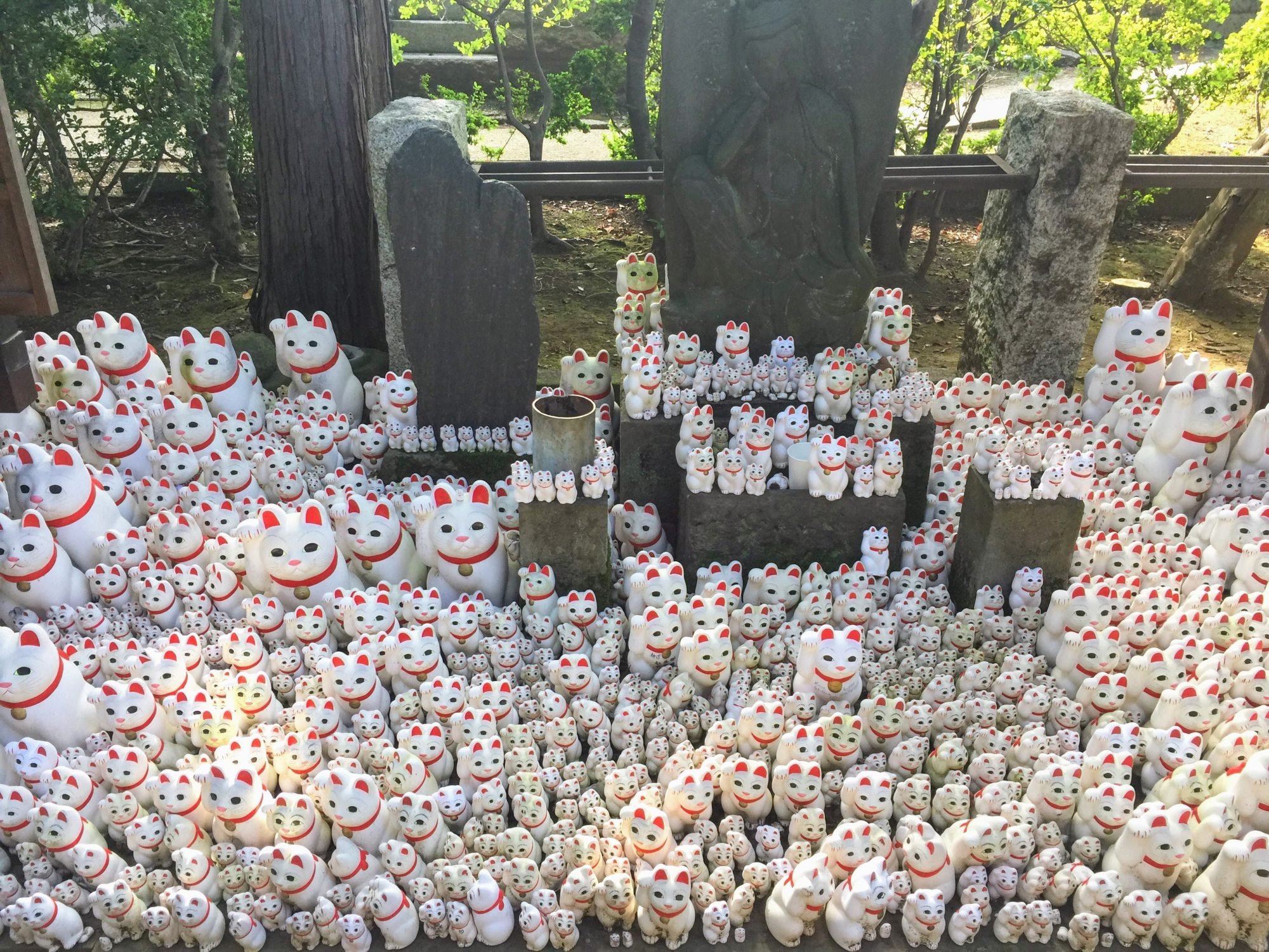 Gotokuji temple in Shoin-jinja-mae is famed as the home of Maneki-neko, the Japanese lucky cat. Photo: Rebecca Saunders