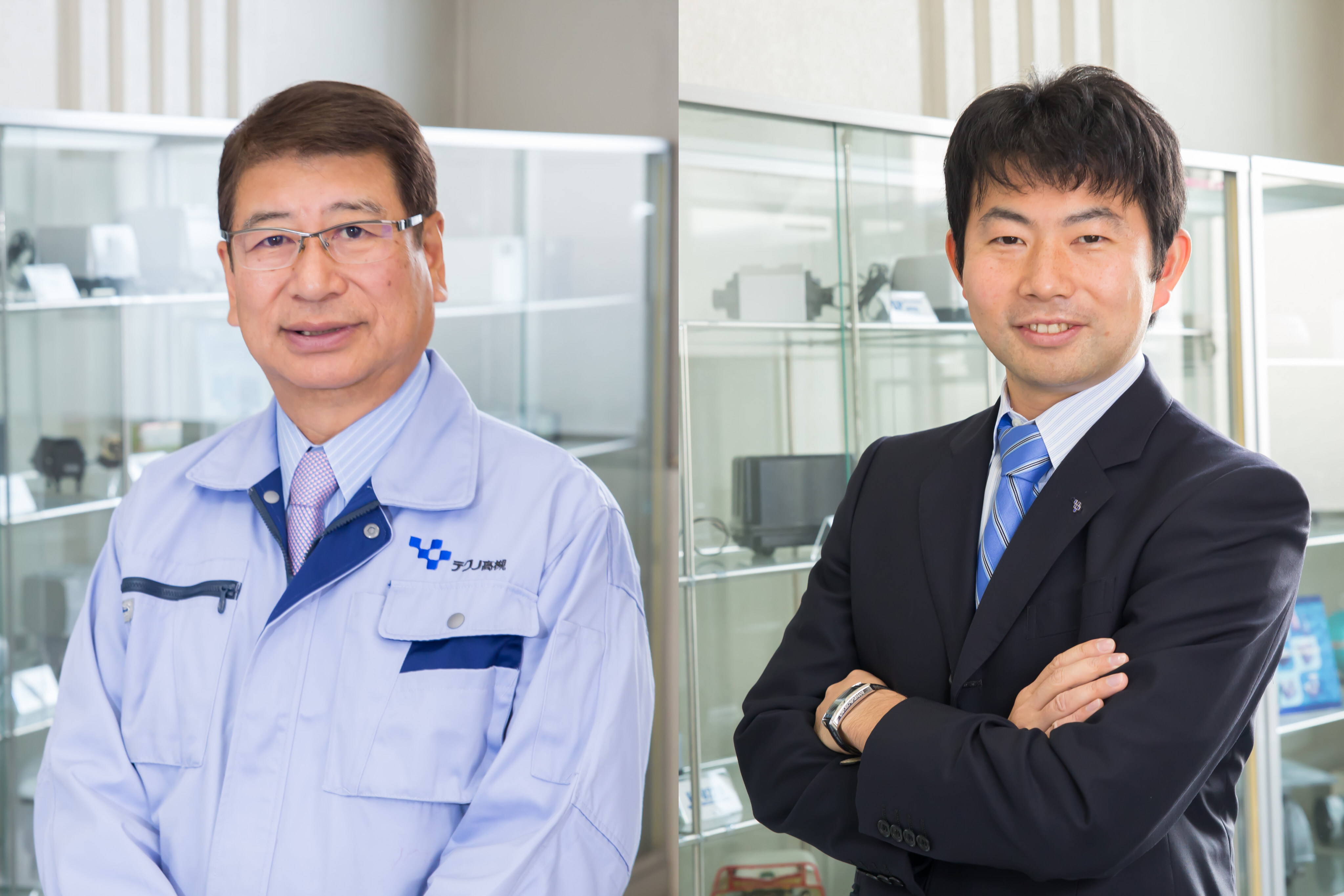 From left, Nozomu Kawasaki, chairman of the board, and Masayuki Kawasaki, president and CEO.