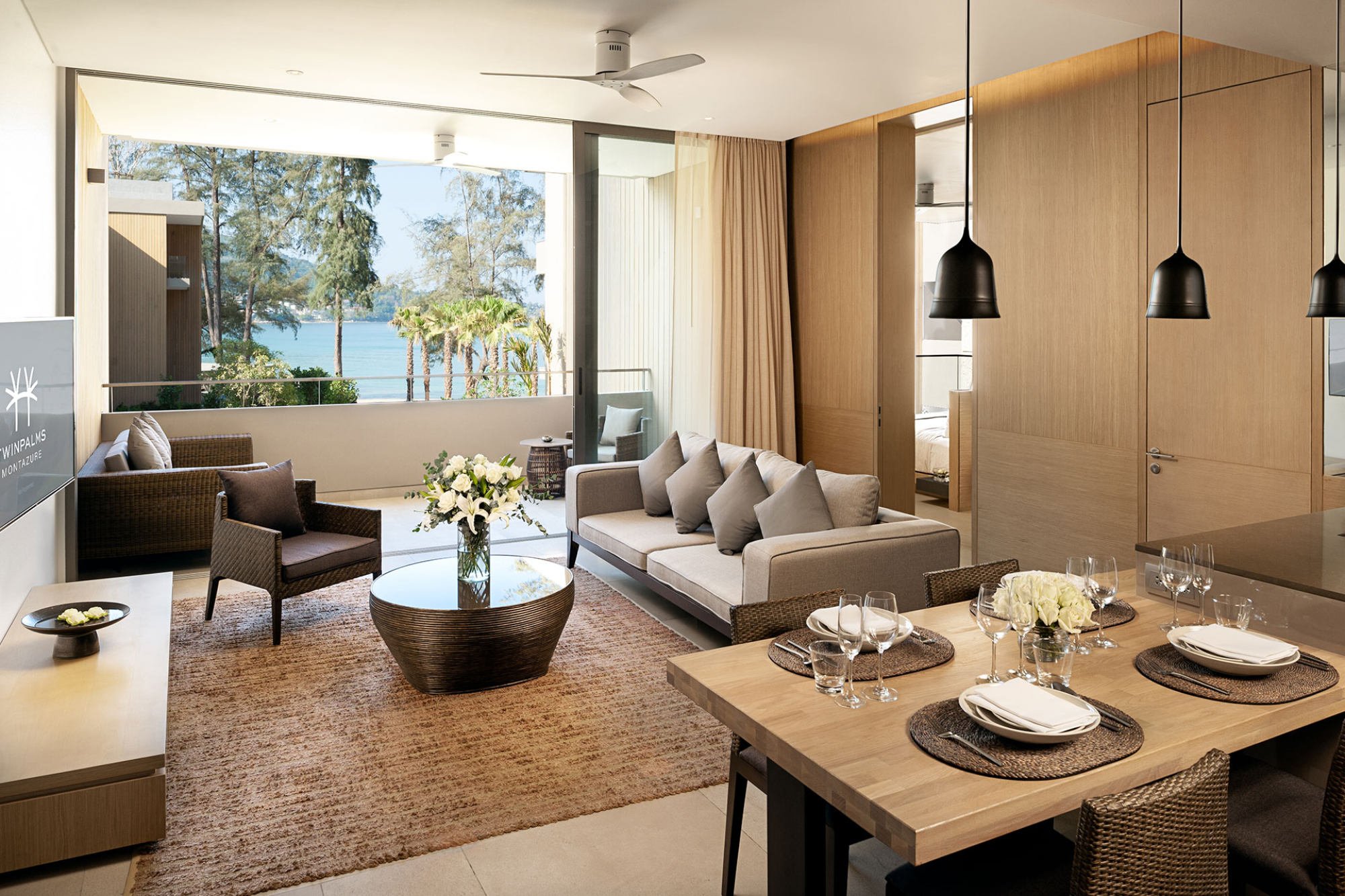 The sea views of a flat at Twinpalm Montazure Residences. Photo: Handout