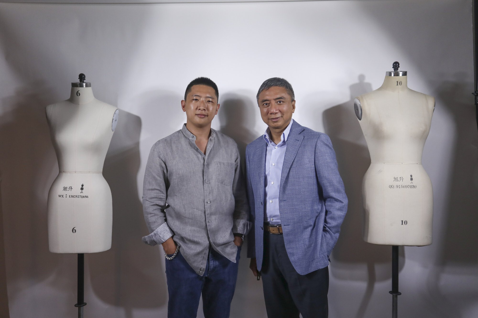 Bombyx, says Andrew Hui, pictured with his son and business partner, is currently the only real producer of environmentally friendly silk in China. Photo: Jonathan Wong