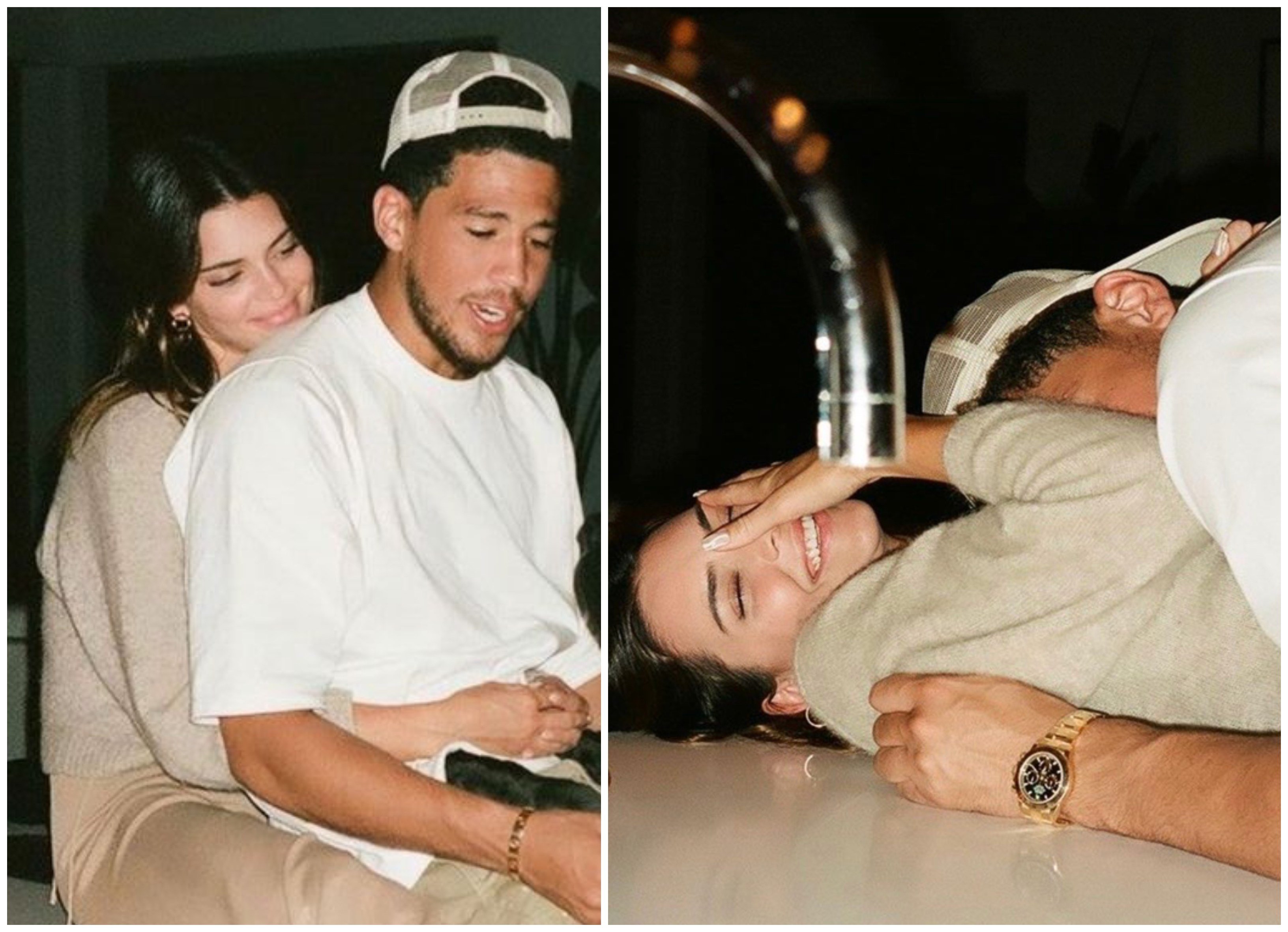 Kendall Jenner and Devin Booker’s PDA Instagram photos celebrating their first anniversary. Photos: @kendalljenner/Instagram