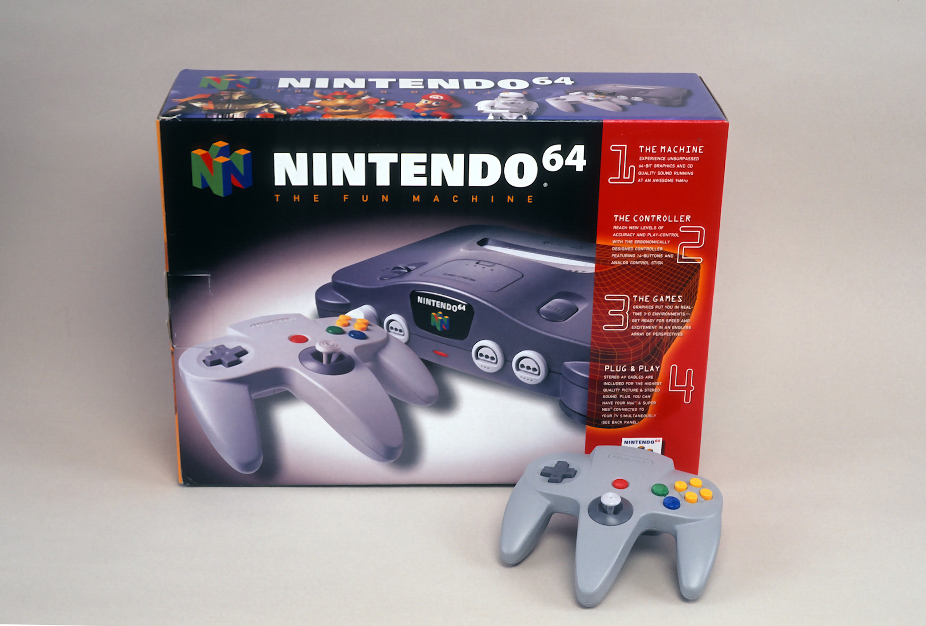 The Nintendo 64 broke new ground when it was released in 1996 and a number of its games are considered the best ever made, including Super Mario 64 and GoldenEye 007. Photo: Nintendo