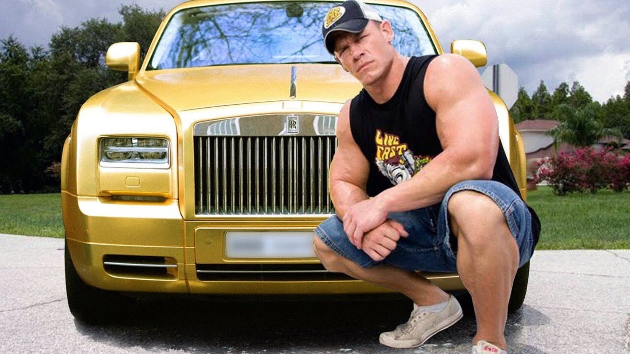 Bet you’d never guess that F9 star John Cena is a fan of luxury cars. Photo: @MdAkash21699871/Twitter