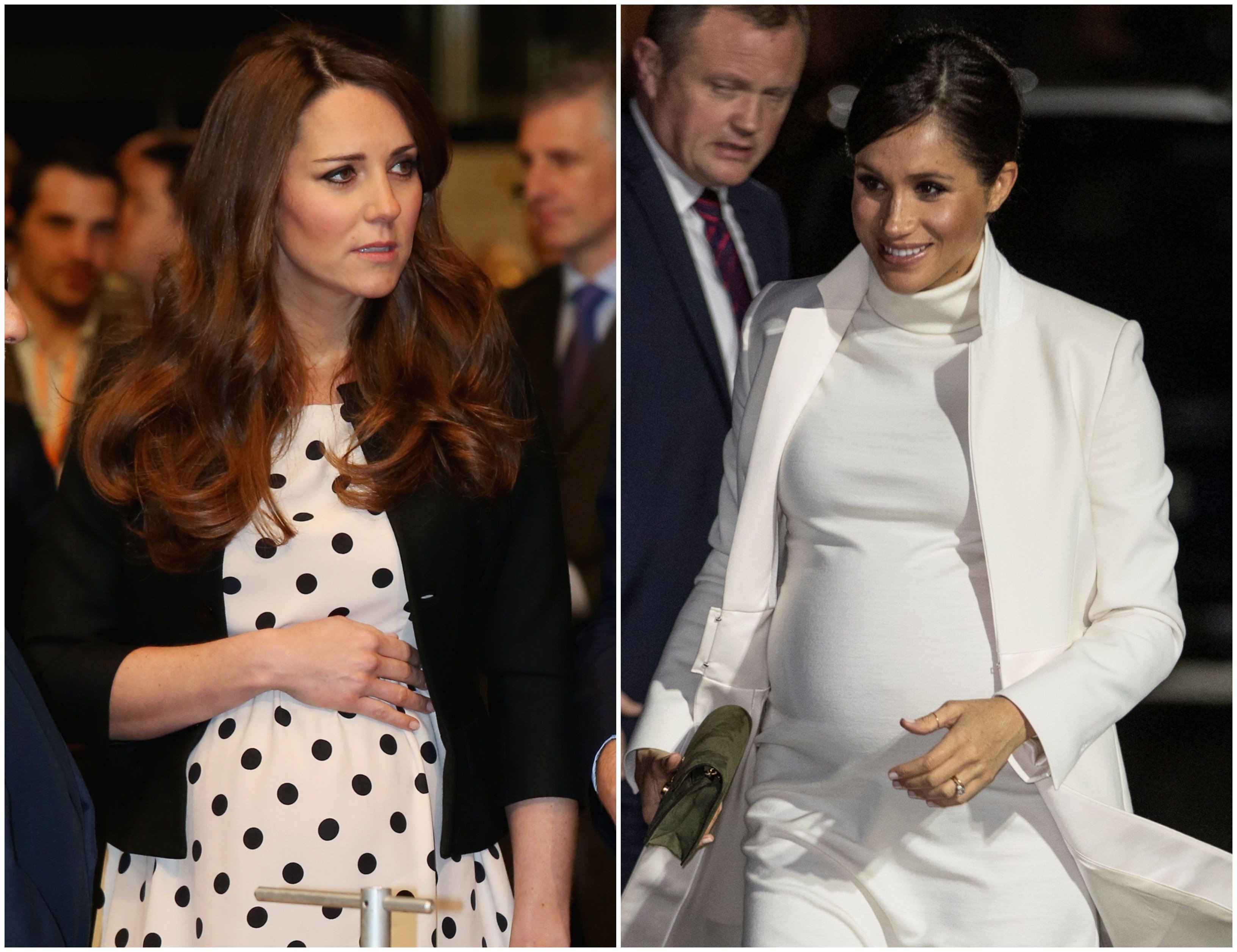 Catherine, Duchess of Cambridge and Meghan, Duchess of Sussex had to follow these 10 rules when pregnant with their children. Photos: AP, Reuters