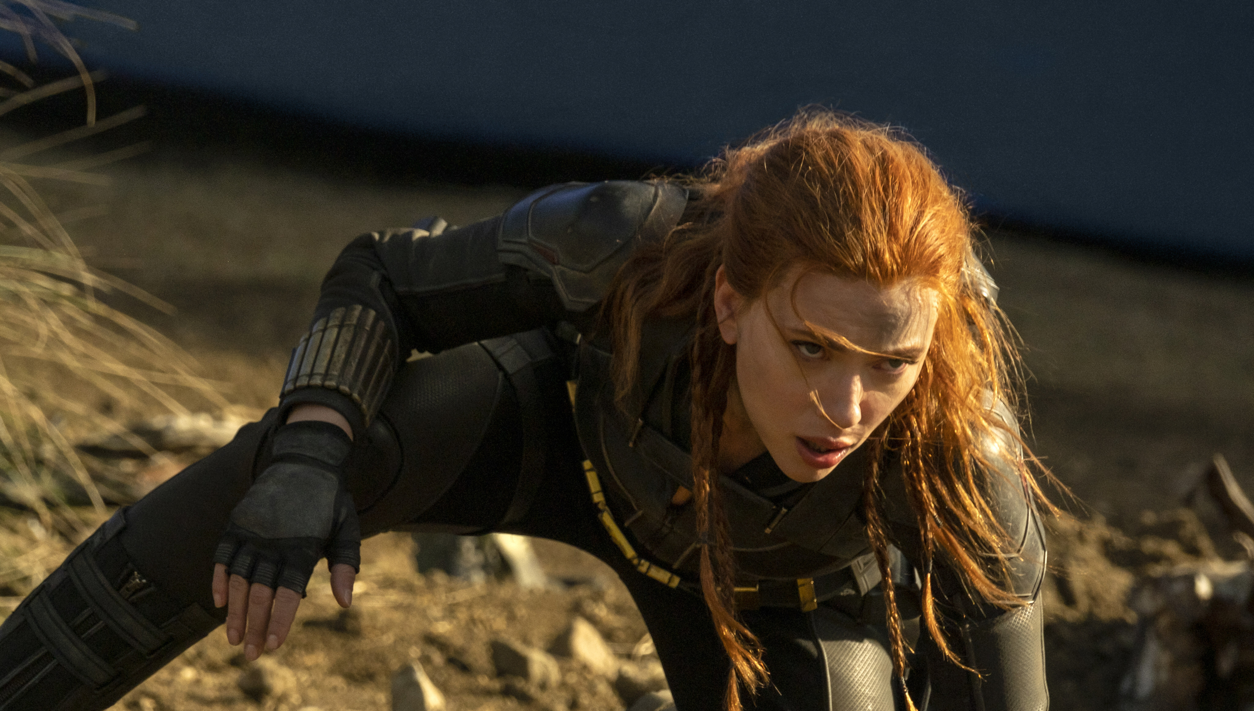 Scarlett Johansson as Natasha Romanoff in a still from Black Widow. Photo: Jay Maidment/Marvel Studios