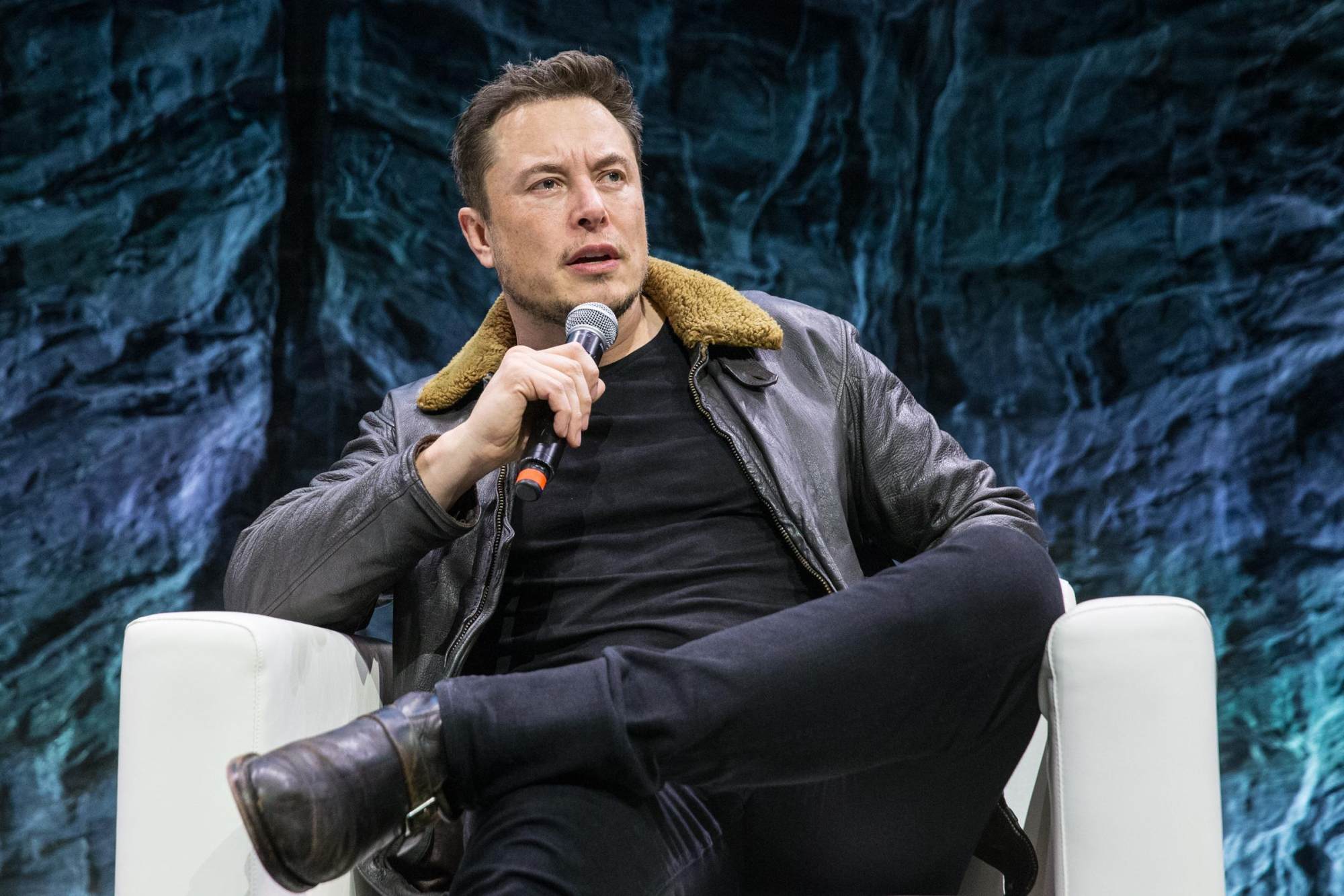 Elon Musk, CEO of SpaceX and Tesla, speaks during a South by Southwest 2018 session in Austin. Photo: The Austin American-Statesman/TNS