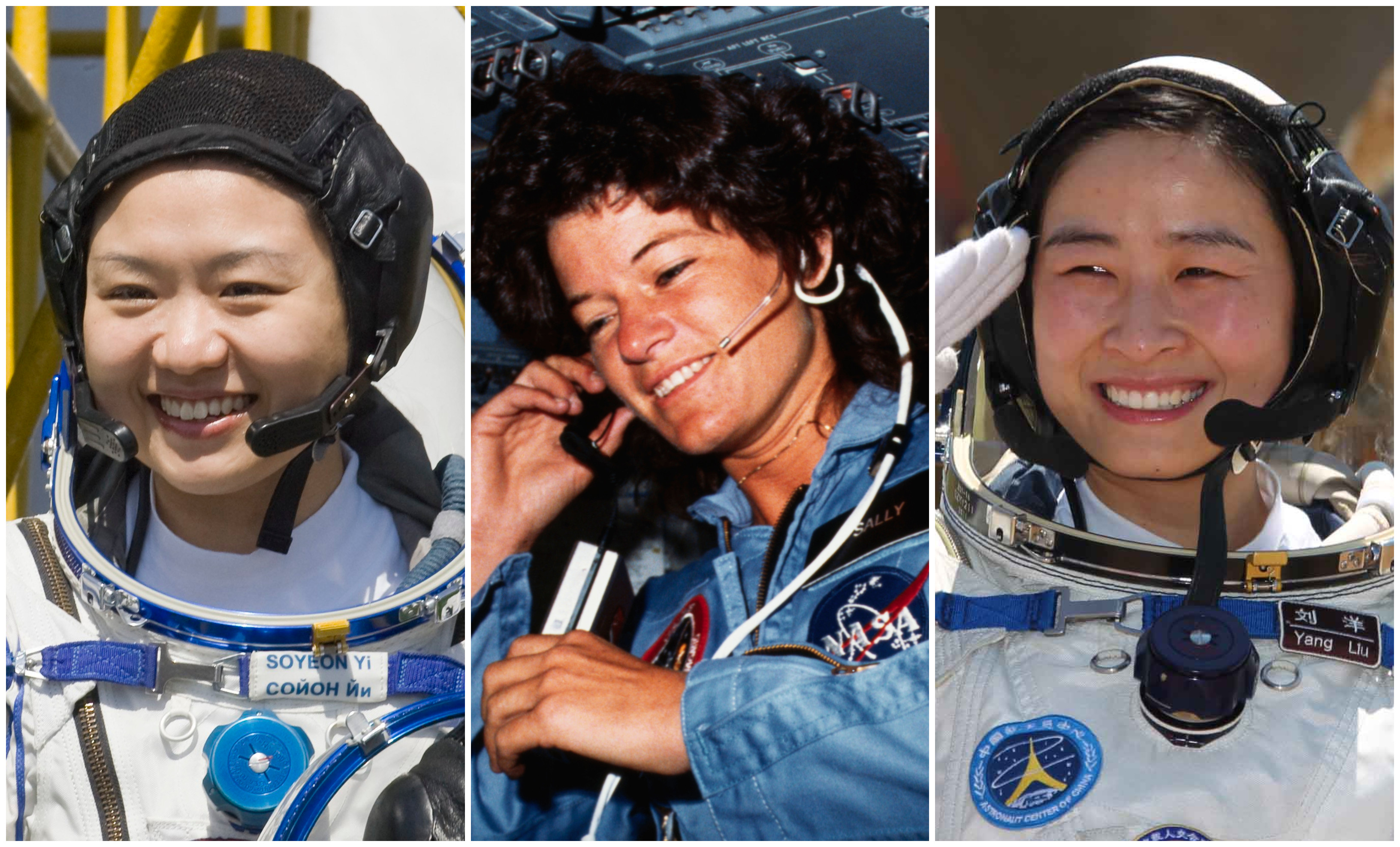 Korea, the US and China’s first female astronauts on the job. Photos: Reuters, Bettmann Archive, Xinhua