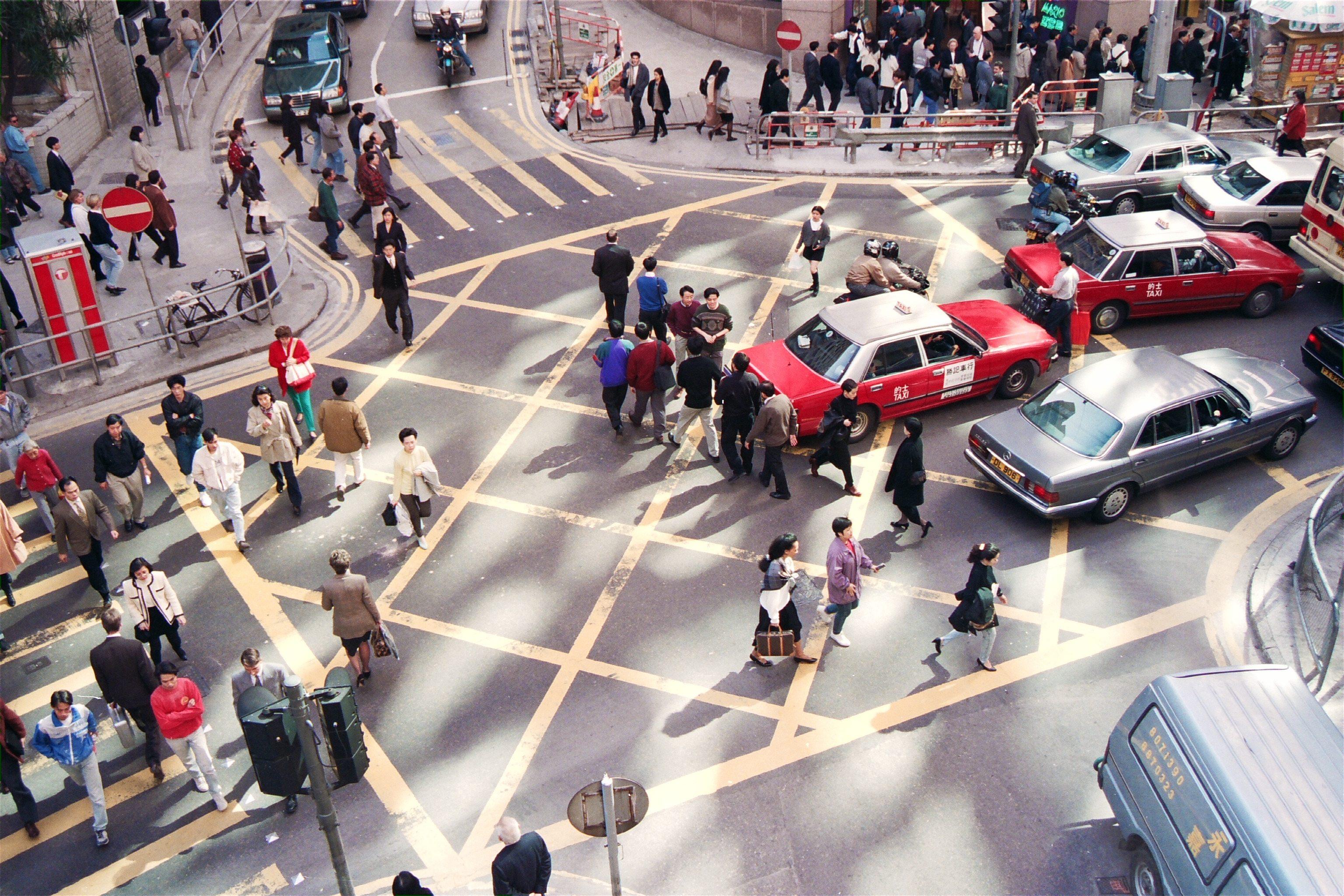 The junction of Queen’s Road Central and Ice House Street in Central, Hong Kong. Though Hong Kong’s oldest street, Queen’s Road remains one of its most important, linking several of the busiest commercial areas of Hong Kong Island. Photo: SCMP