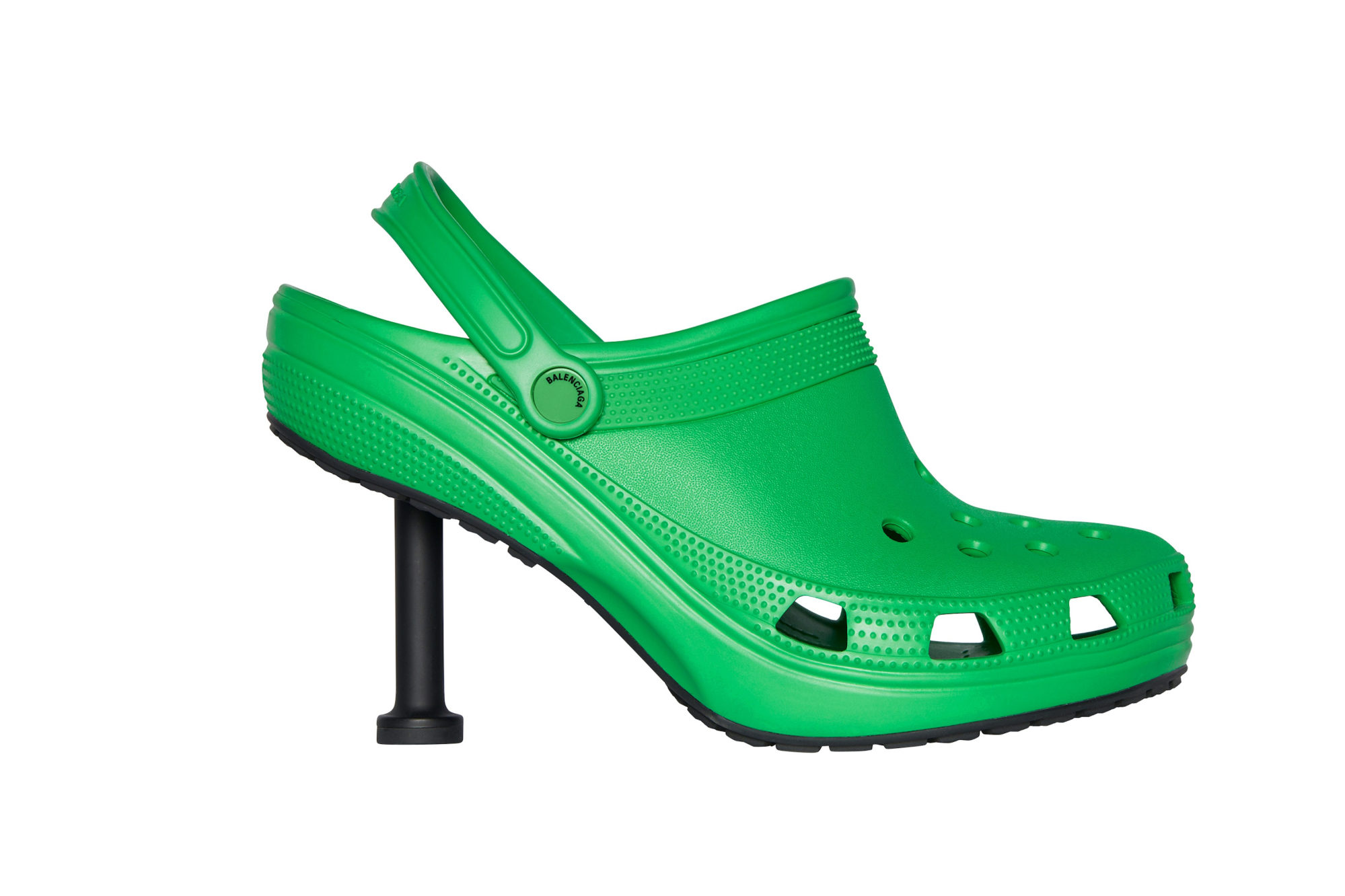 Balenciaga has teamed with Crocs to release a high-heeled version of Crocs’ signature clog. Photo: Balenciaga
