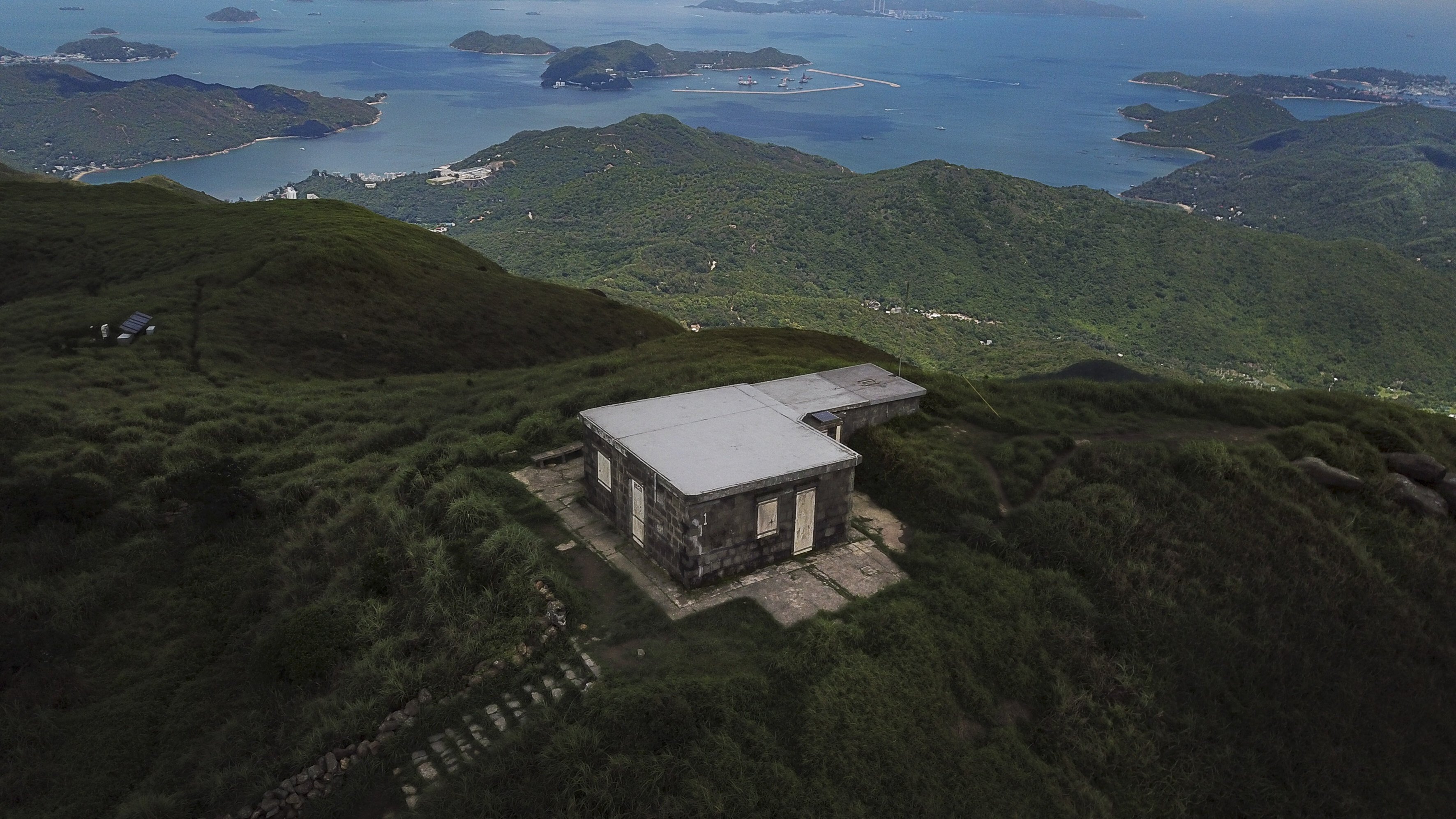One of Lantau Mountain Camp’s stone cabins on Lantau Island, Hong Kong. Owners love them for their peace and quiet and stunning views. Photo: James Wendlinger