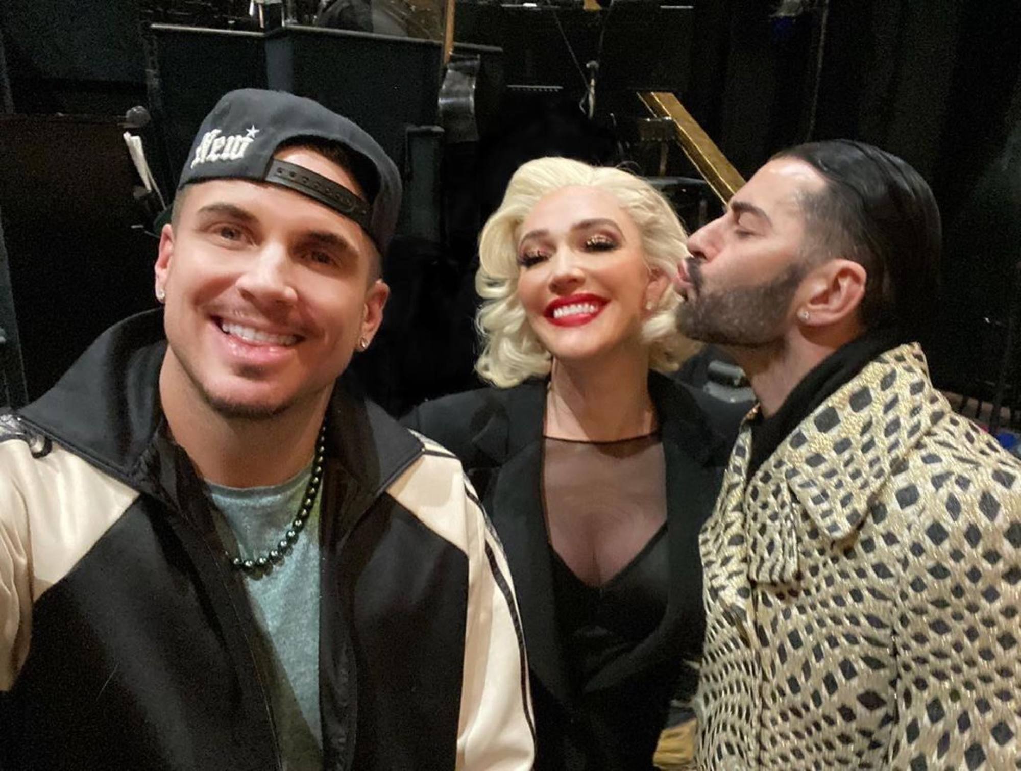 Fashion nut Erika Jayne with Char Defrancesco (left), and Marc Jacobs (right). Photo: @theprettymess/Instagram