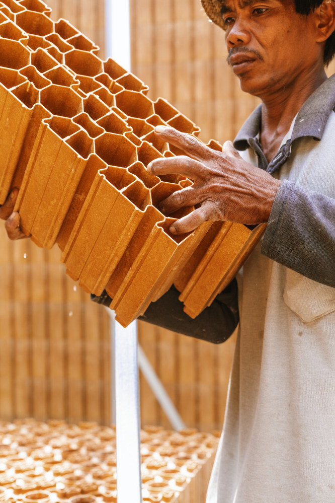 Eco-Blocks are designed to be earthquake resistant. Photo: Eszter Papp