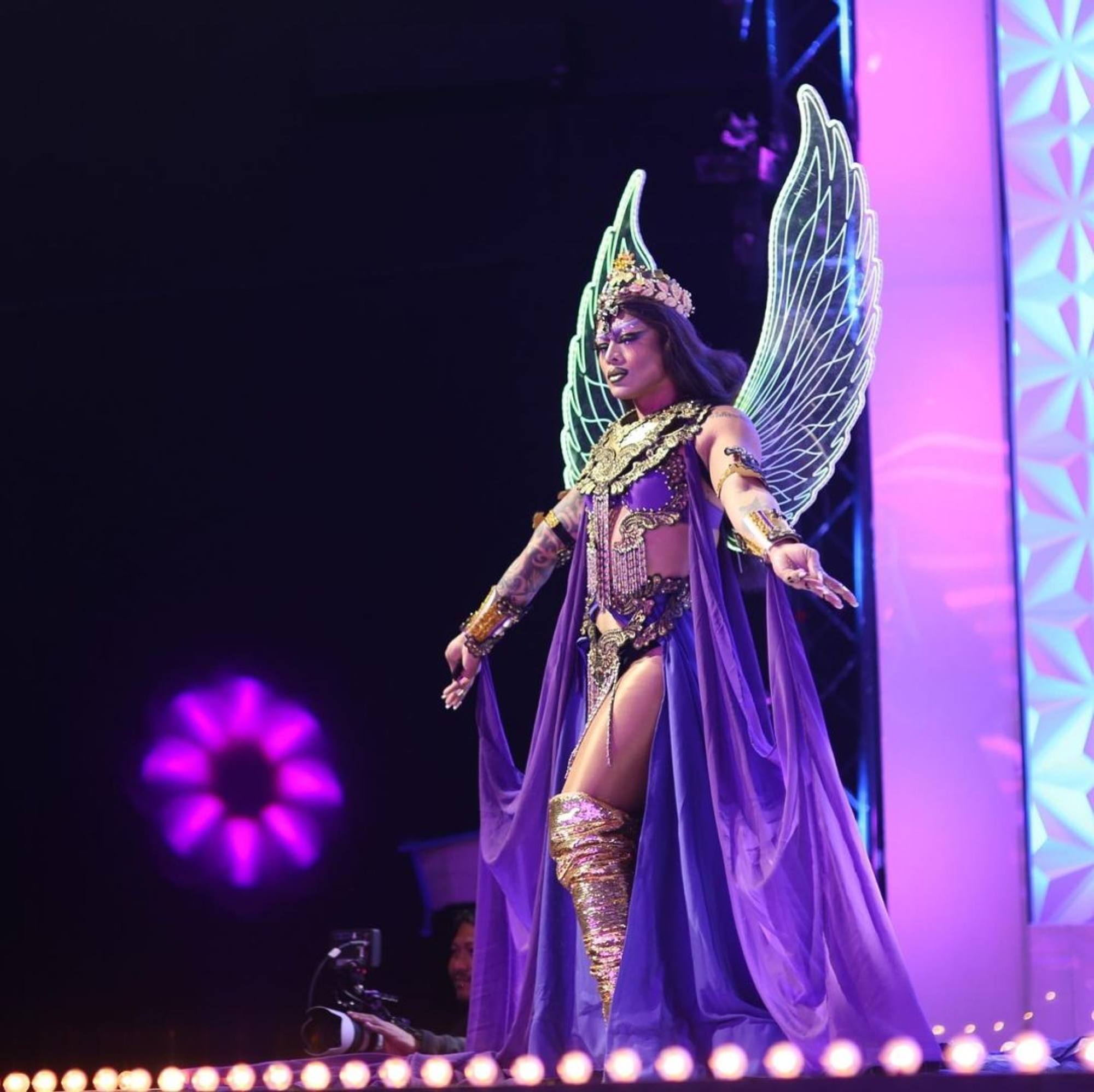 Mocha Diva on the main stage of Drag Race Thailand. Photo: @itsmochadiva/Instagram