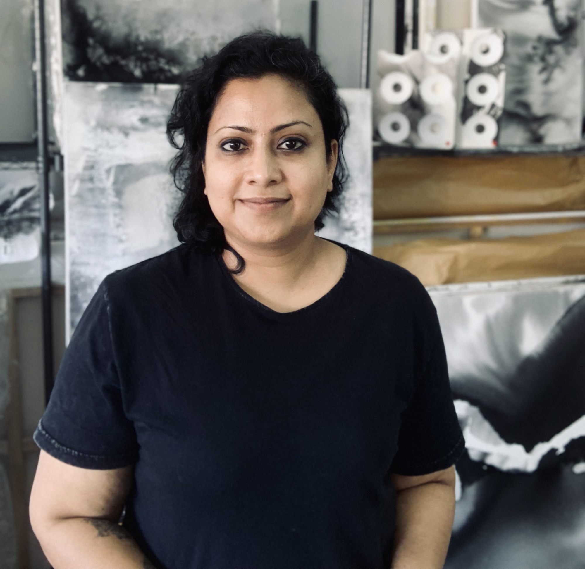 Mathew has embraced her lifelong dream of painting full-time. Photo: Courtesy of Seema Mathew