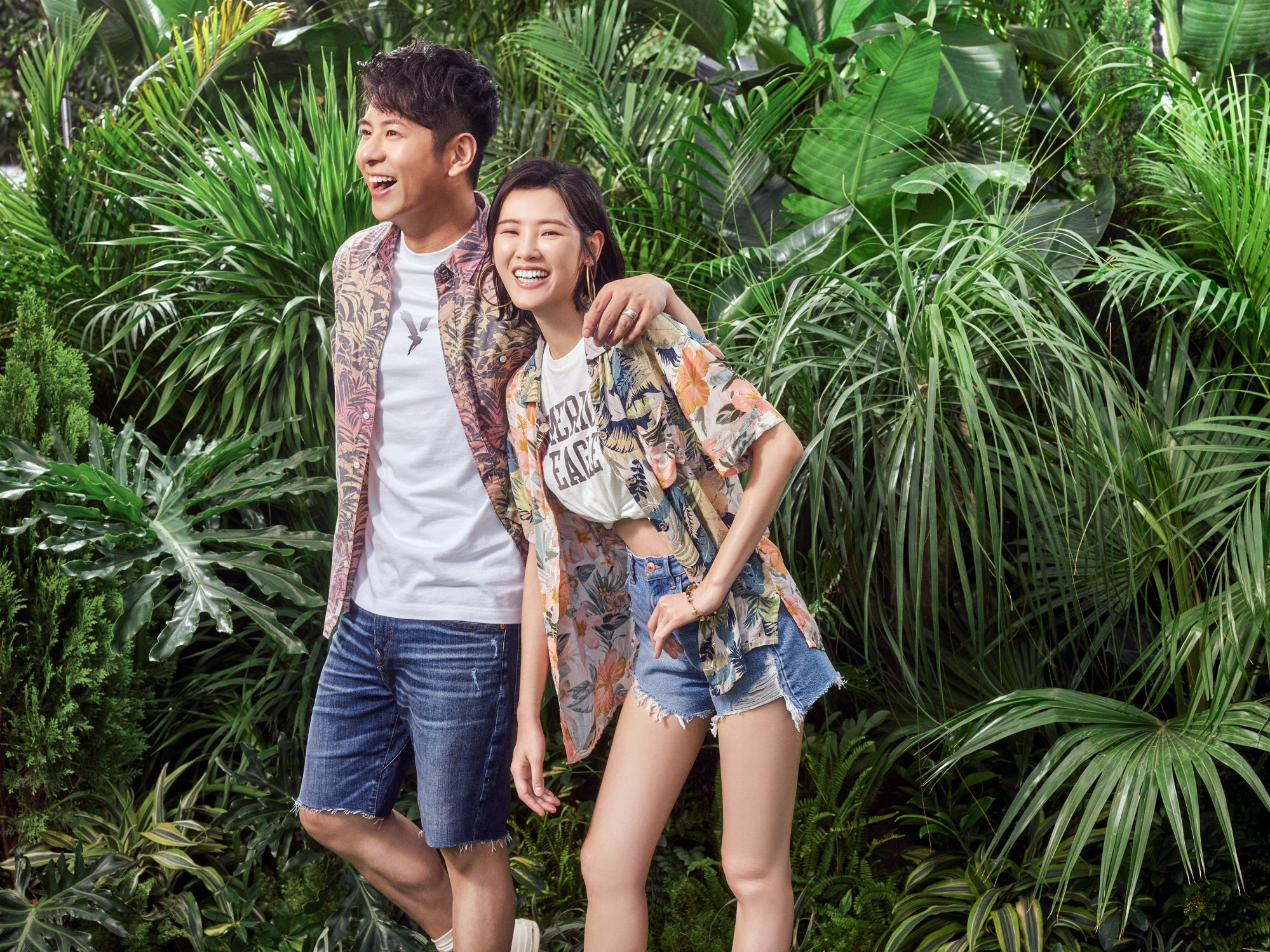 Looks from the American Eagle summer 2021 collection.