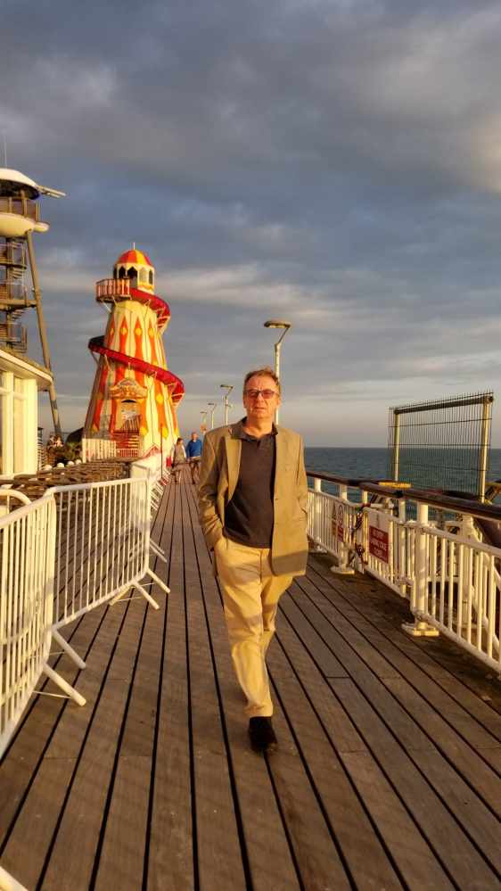 Neil in cashless England, after disappearing into Finnair. Photo: Neil Newman