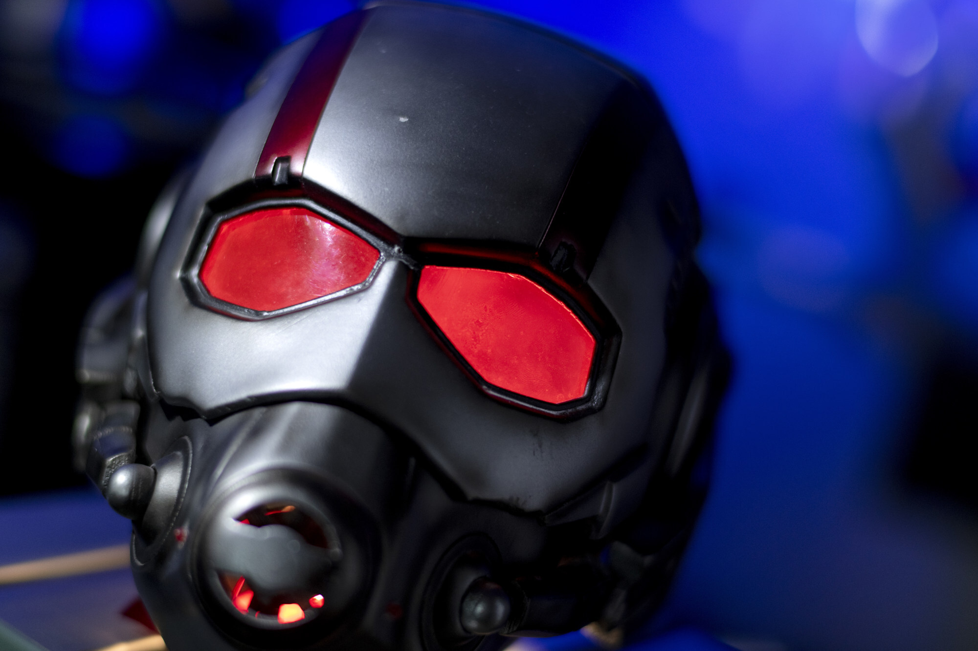 Marvel Studio character Ant Man’s helmet in the Master Bruce Studio in Hong Kong. Photo: SCMP