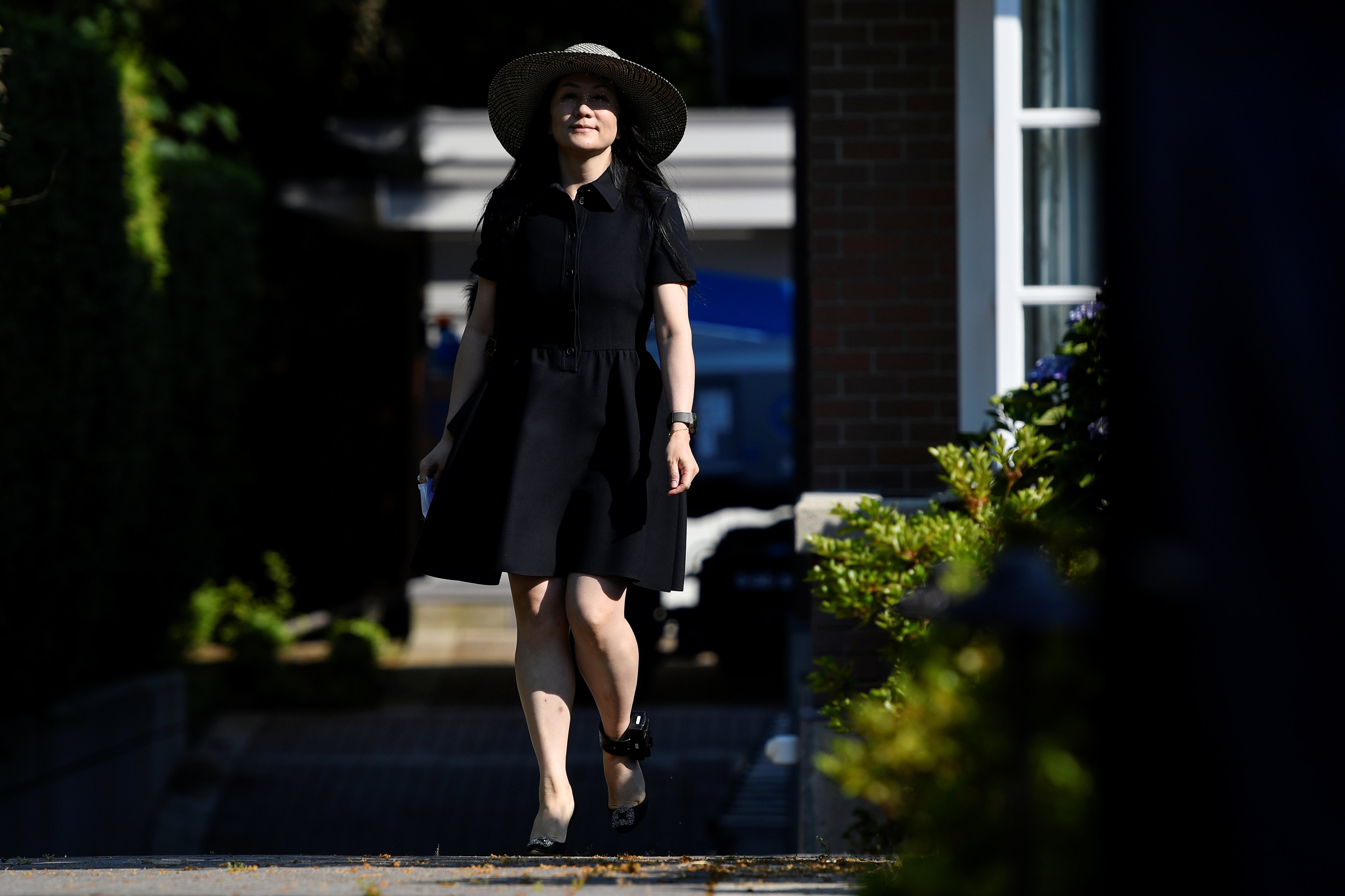 Huawei Technologies CFO Meng Wanzhou leaves her home to attend a court hearing in Vancouver, British Columbia, Canada on June 29. Photo: Reuters 