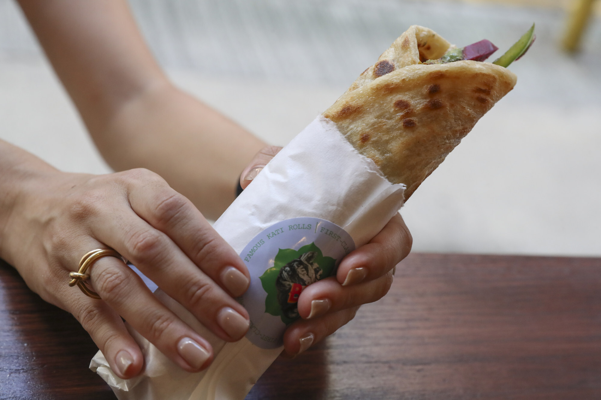New market chicken tikka roll at Bengal Brothers. Photo: Edmond So