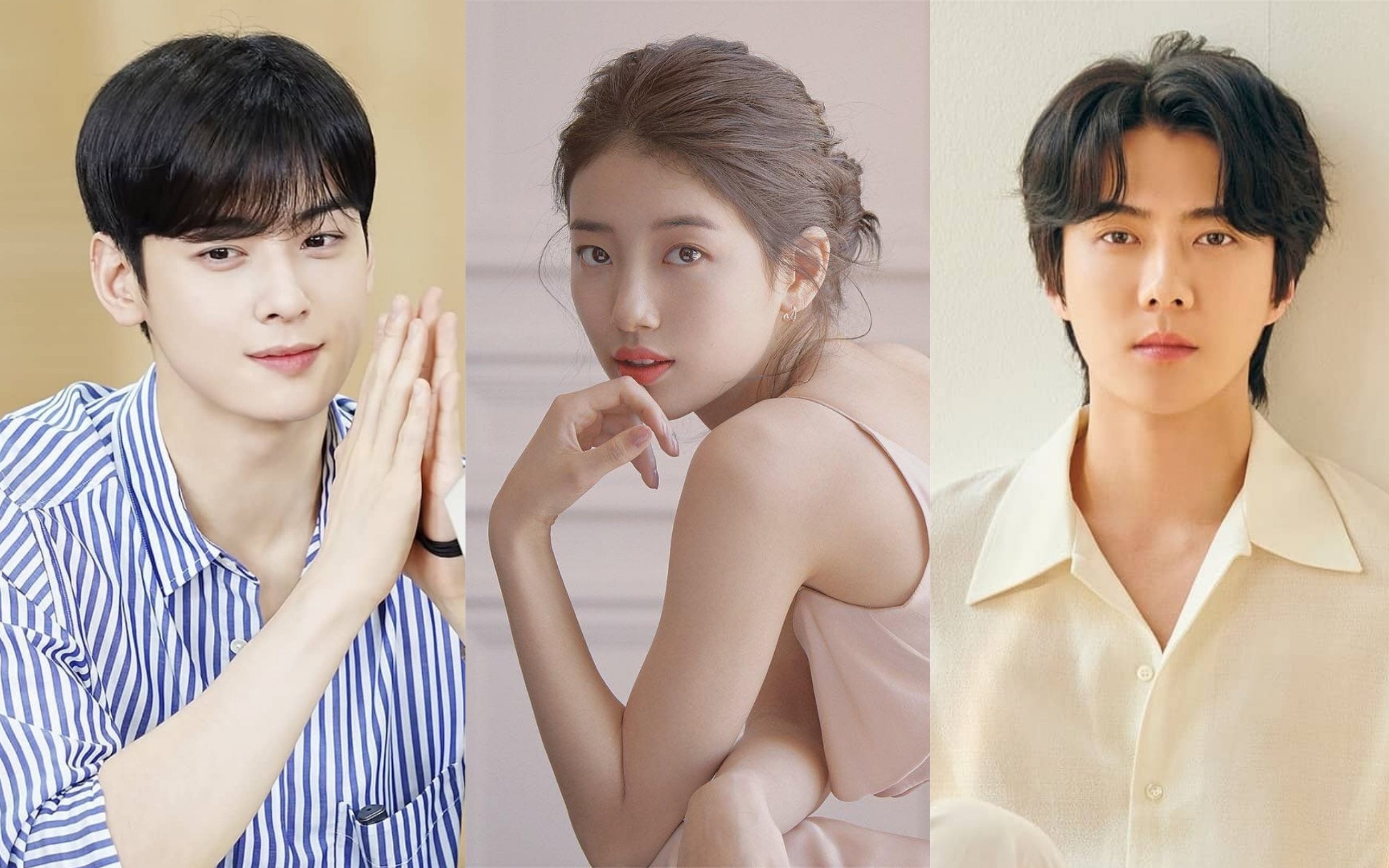 Cha Eun-woo, Bae Suzy and Sehun from Exo all got signed for future fame in unusual circumstances. Photos: @eunwooworld; @suzybae__; @ohsehunxk/Instagram