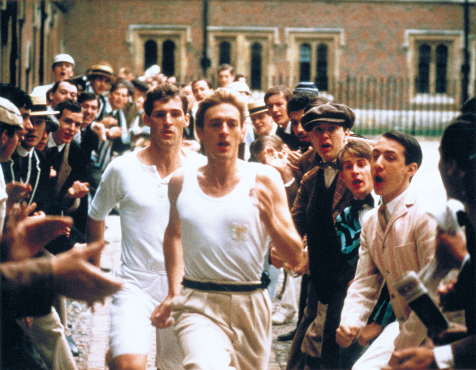 Nigel Havers and Ben Cross in a still from Chariots of Fire. 