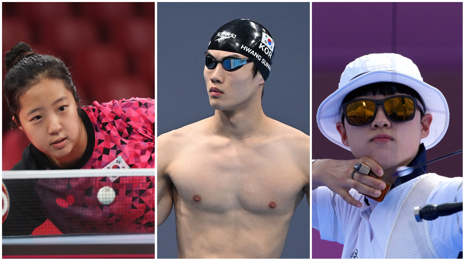 Despite their busy training schedules, even Olympic athletes are fans of popular K-Pop groups. Photos: dpa, AFP, AP