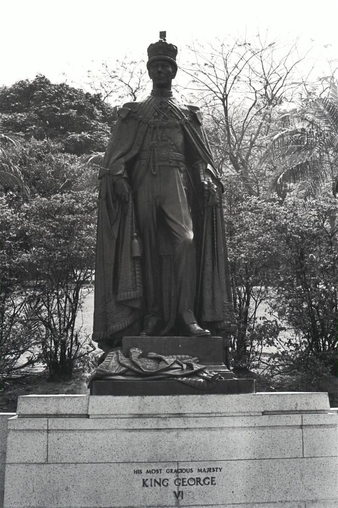 The statue of King George IV in the Botanic Gardens in Hong Kong. Photo: SCMP Archive