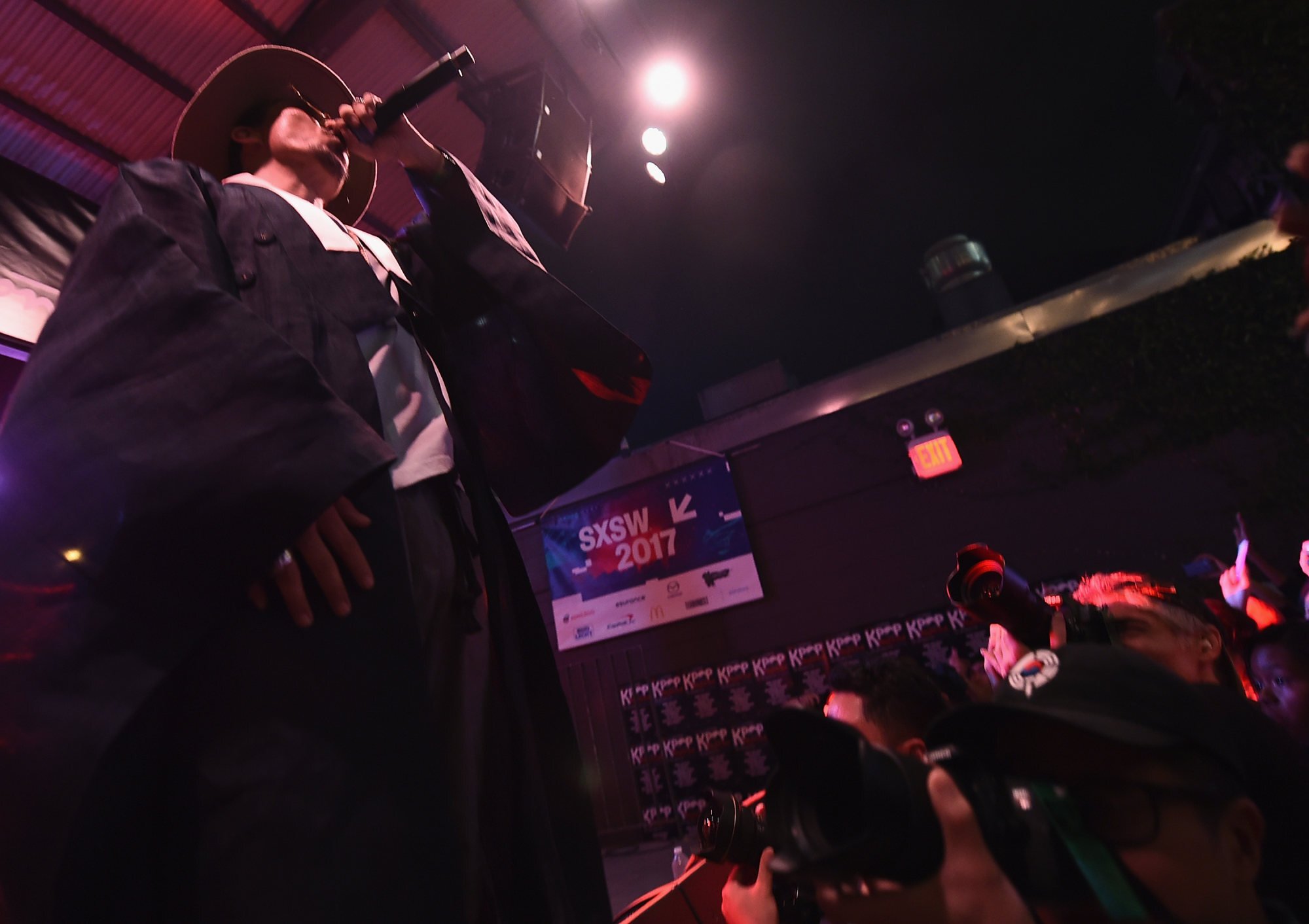 Tiger JK performs at the K-pop Night Out during the SXSW Conference and Festivals at The Belmont in Austin, Texas, the US. Photo: Getty Images
