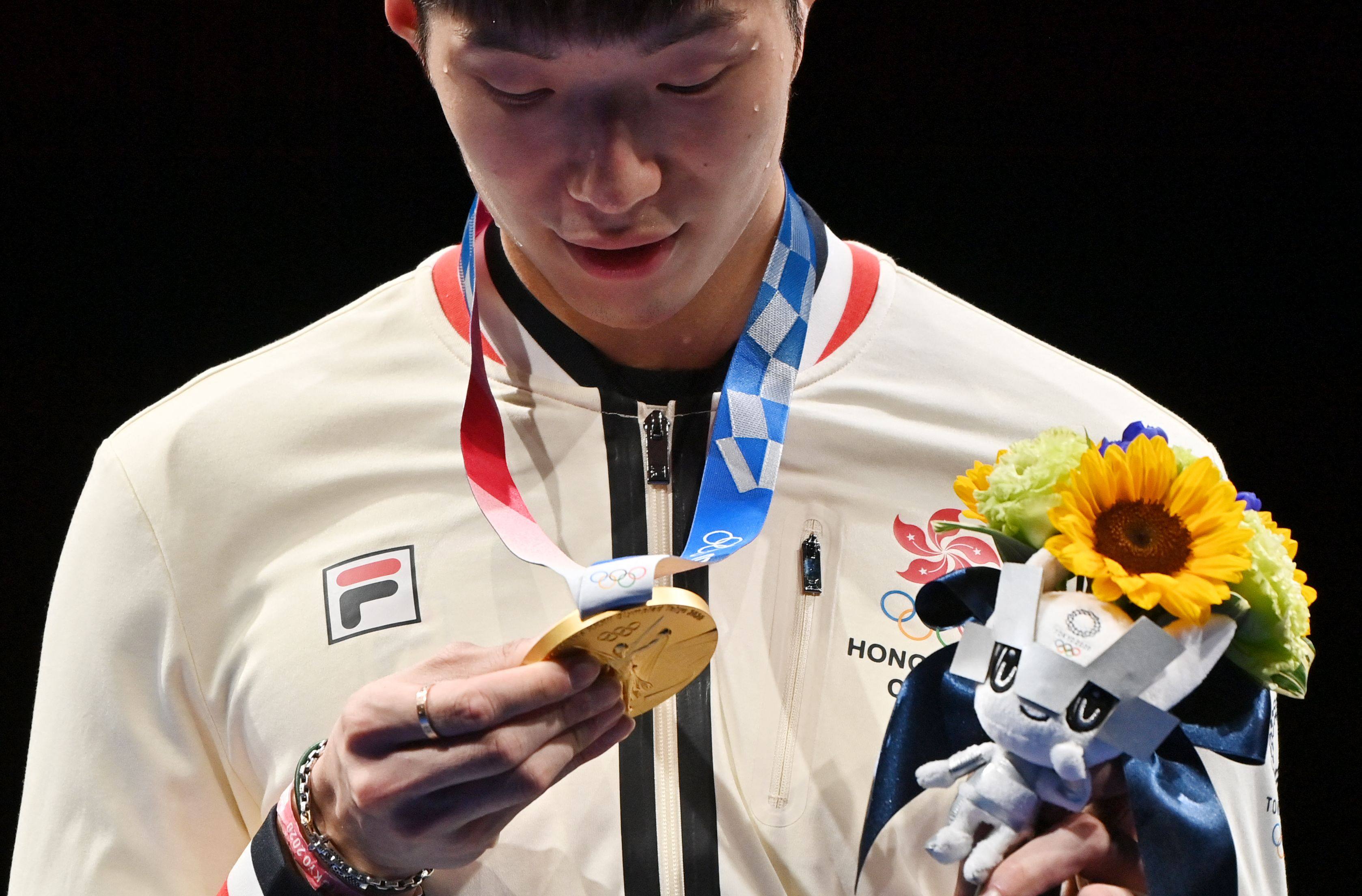 Olympic gold medalist Cheung Ka-long. Photo:  Fabrice Coffrini/AFP