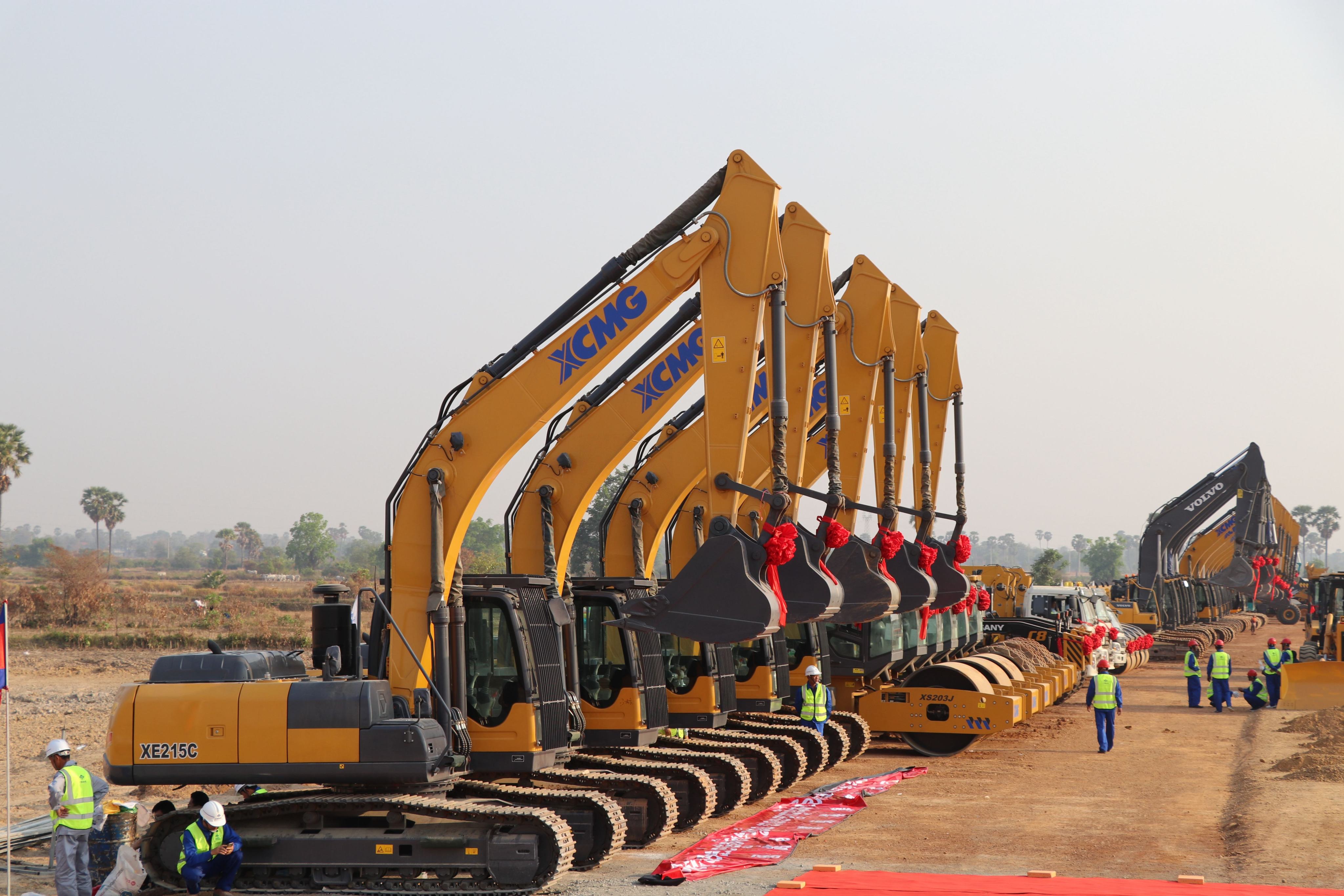 A ground-breaking ceremony for the Phnom Penh-Sihanoukville Expressway in Cambodia on March 22, 2019, a belt and road project by state-owned China Road and Bridge Corporation. Photo: Xinhua