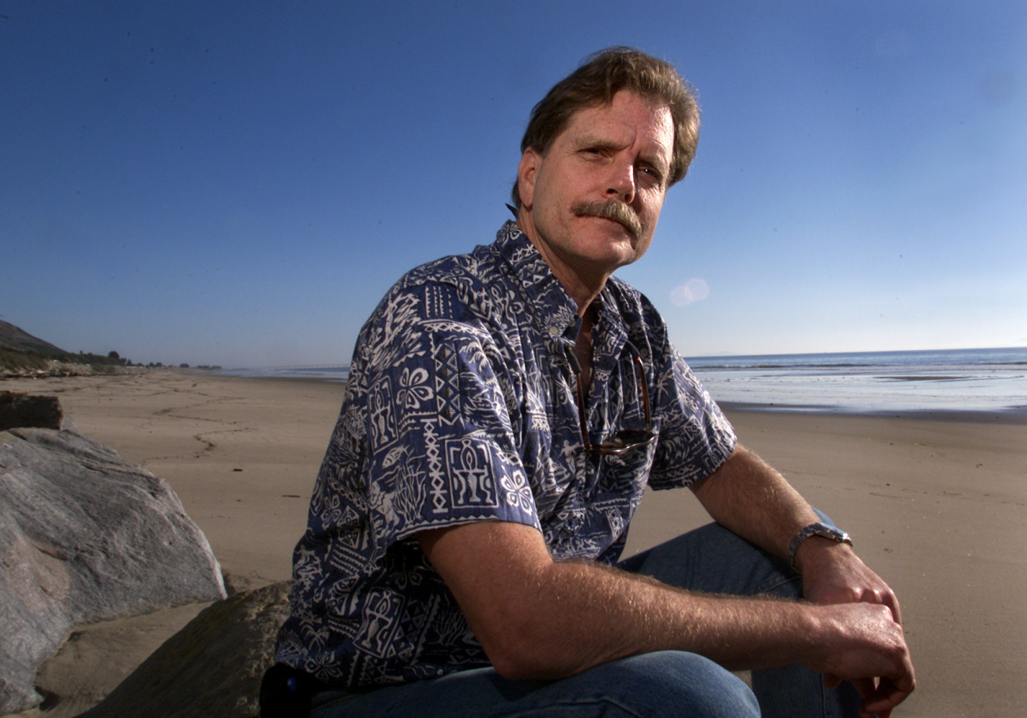 Rob Puddicombe, who scattered an antidote to rat poison on an island off California, thwarting efforts to exterminate the invasive rodents and thus prevent the extinction of native wildlife. Photo: Getty Images