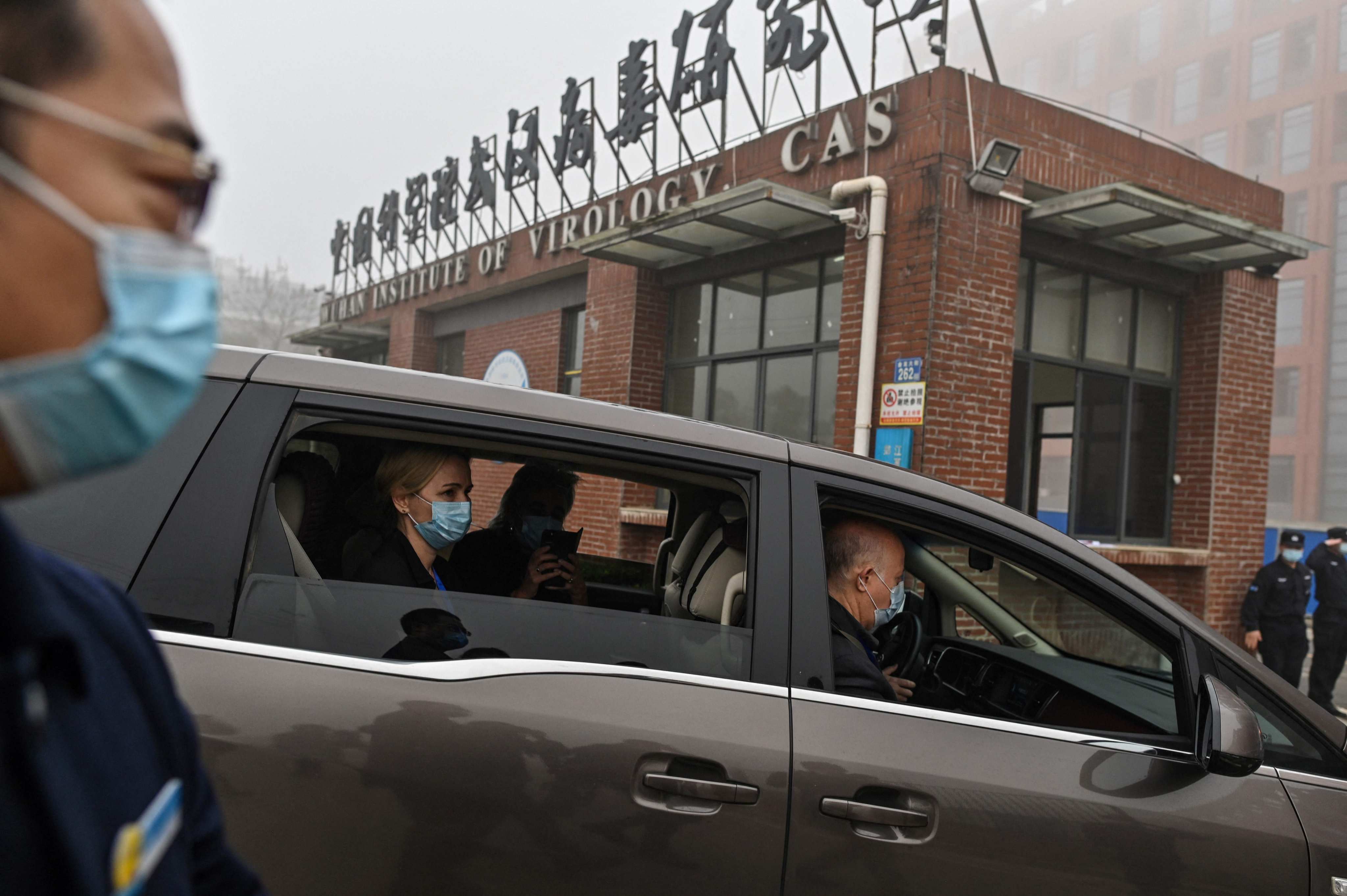 Members of the WHO team investigating the origins of Covid-19 visit the Wuhan Institute of Virology in China’s Hubei province on February 3. Photo: AFP