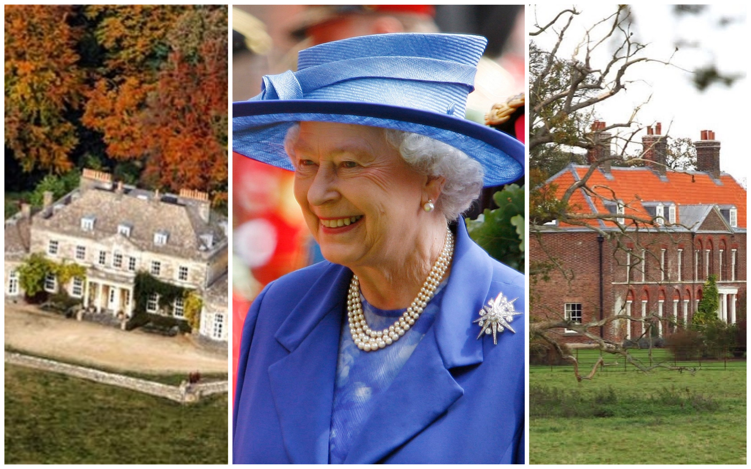 Gatcombe Park and Anmer Hall are just two properties that Queen Elizabeth gave as gifts. Photos: @peter.lyde; @theroyalstepsister/Instagram, EPA