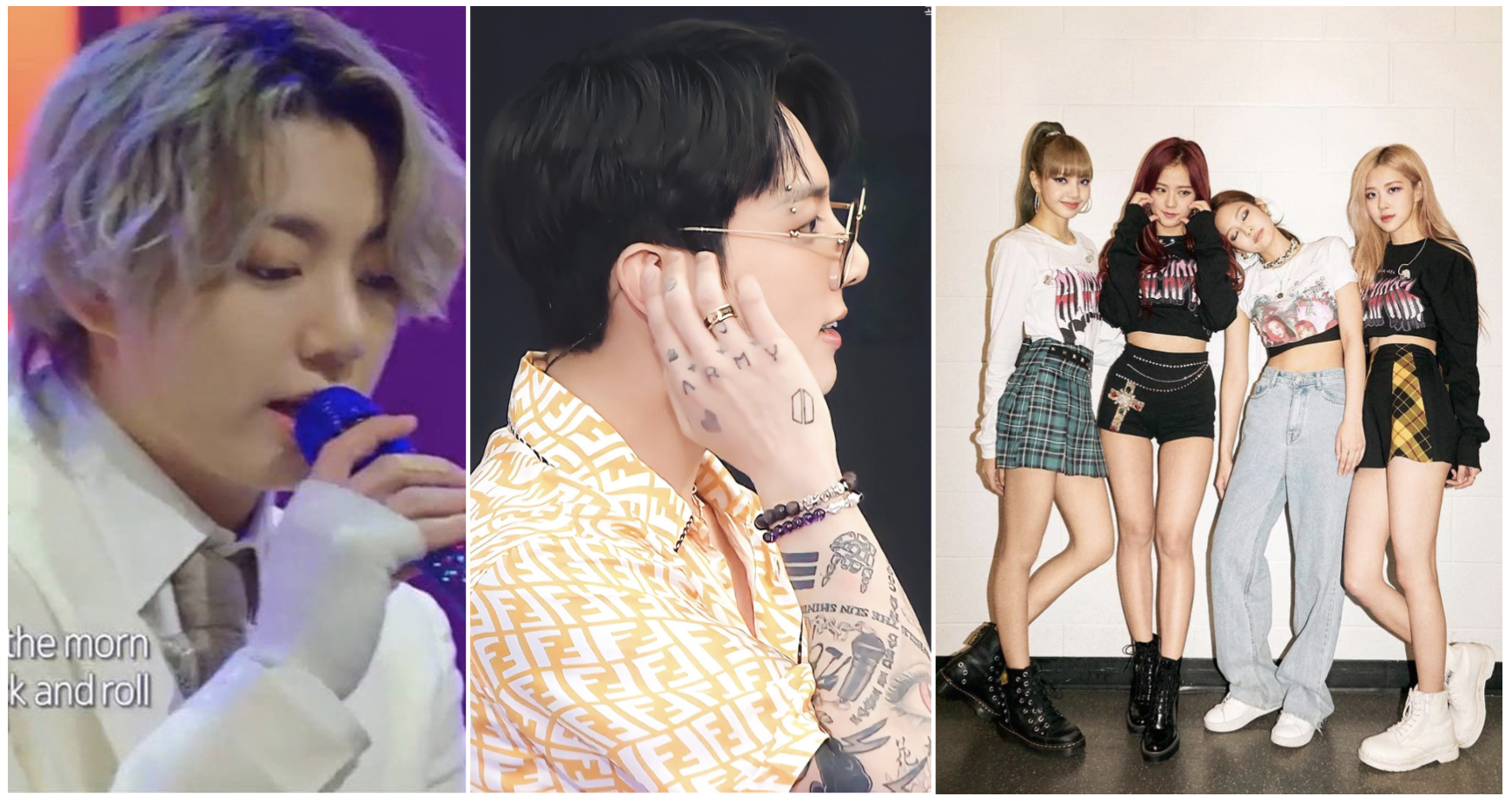 BTS’ Jungkook has to cover up his tattoos for TV appearances while girl groups like Blackpink wear high-waisted pants to avoid showing off their belly buttons ... what other broadcast rules do K-pop idols have to follow? Photos: @ryuhojeong92; @taebear123V/Twitter, @blackpinkofficial/Instagram