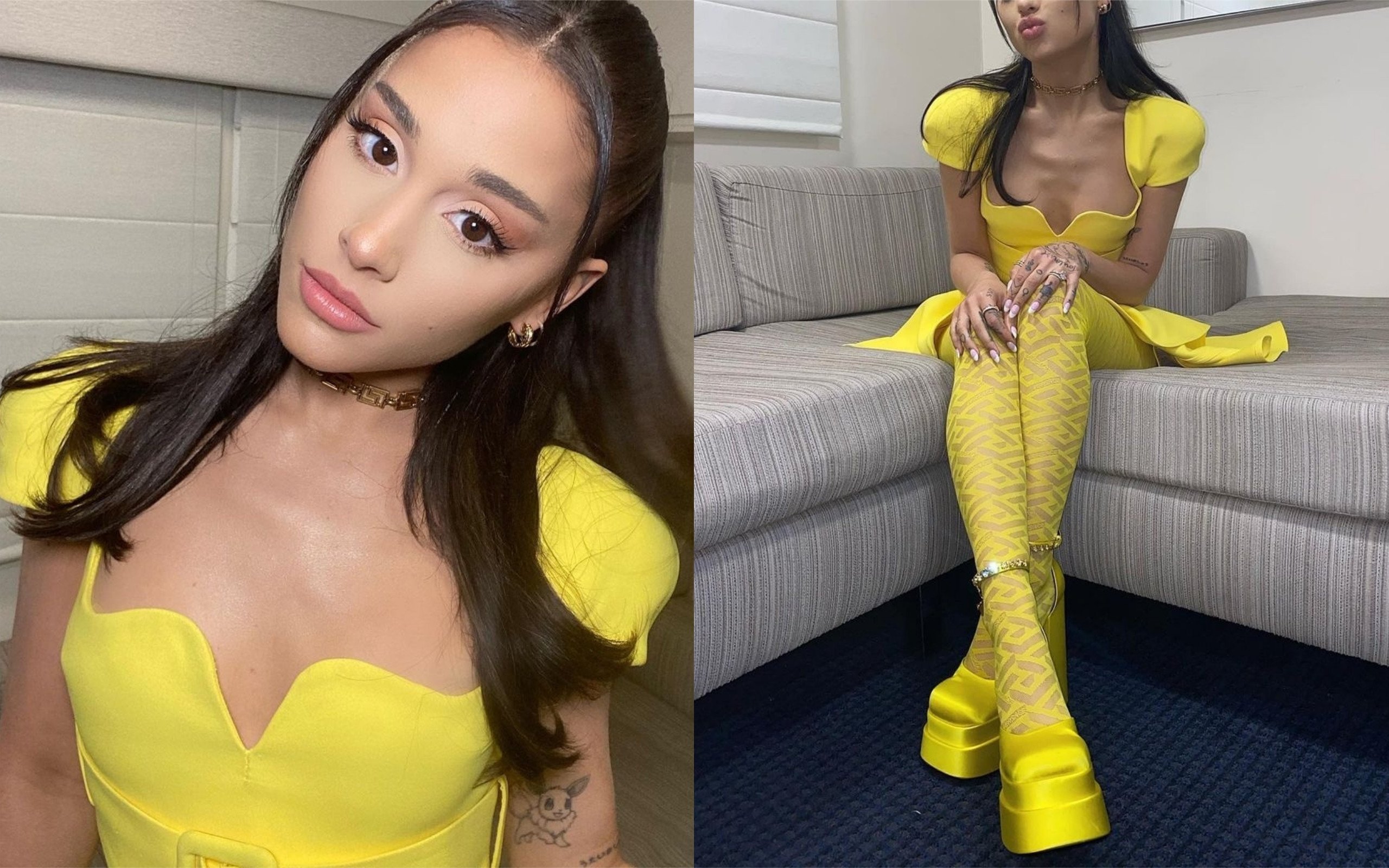Consider donning a pair of bright shoes this summer, just like Ariana Grande. Photo: @arianagrande/Instagram