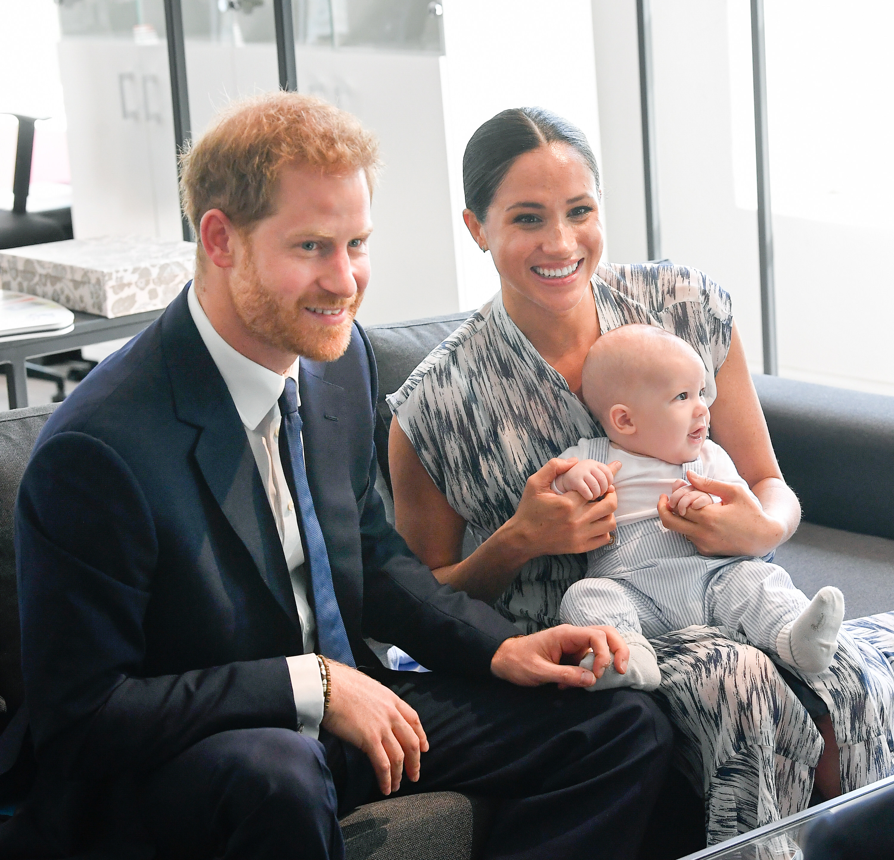 Prince Harry and Meghan Markle with their baby son Archie Mountbatten-Windsor in 2019. The prince has previously spoken about his wish to limit the size of his family. Photo: WireImage