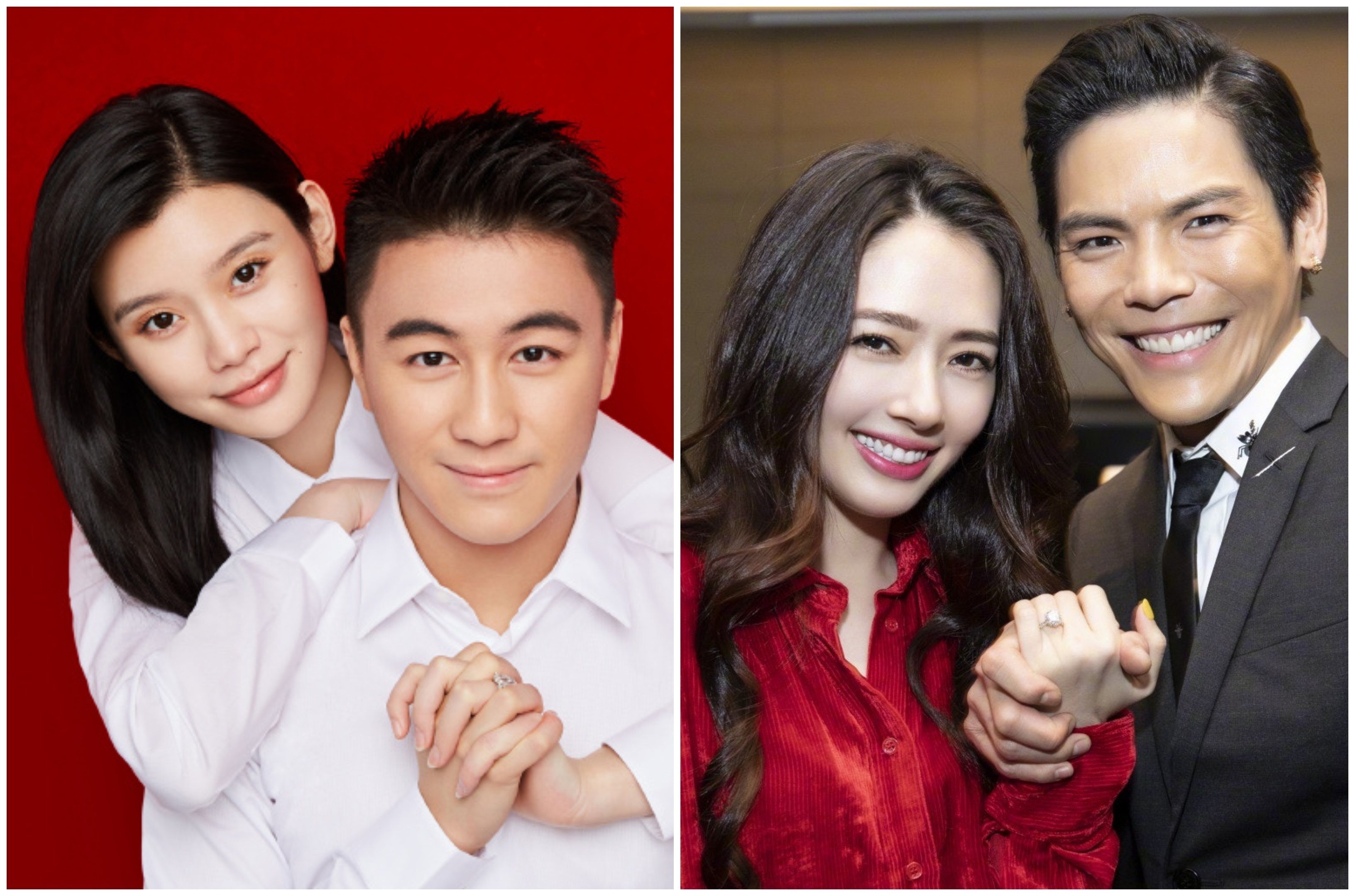 Mario Ho and Ming Xi, and Jacky Heung and Bea Hayden, are two couples who received some extravagant ‘push presents’ for having children. Photo: Mario Ho; Tiffany Chen/ Weibo