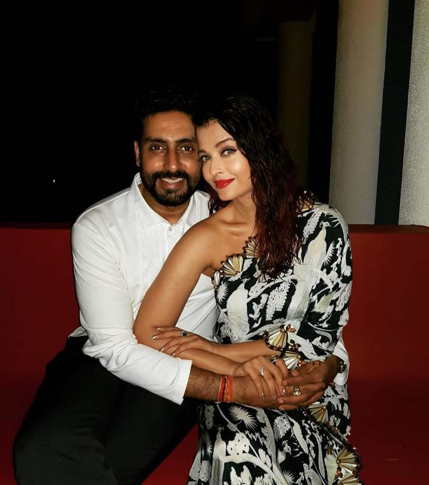 Aishwarya Rai and her husband Abhishek Bachchan. Photo: @aishwaryaraibachchan_arb/Instagram