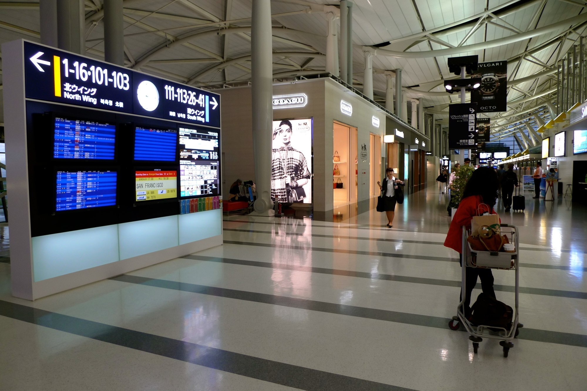 The departures area in Kansai International Airport, Japan, in 2018. Photo: SCMP