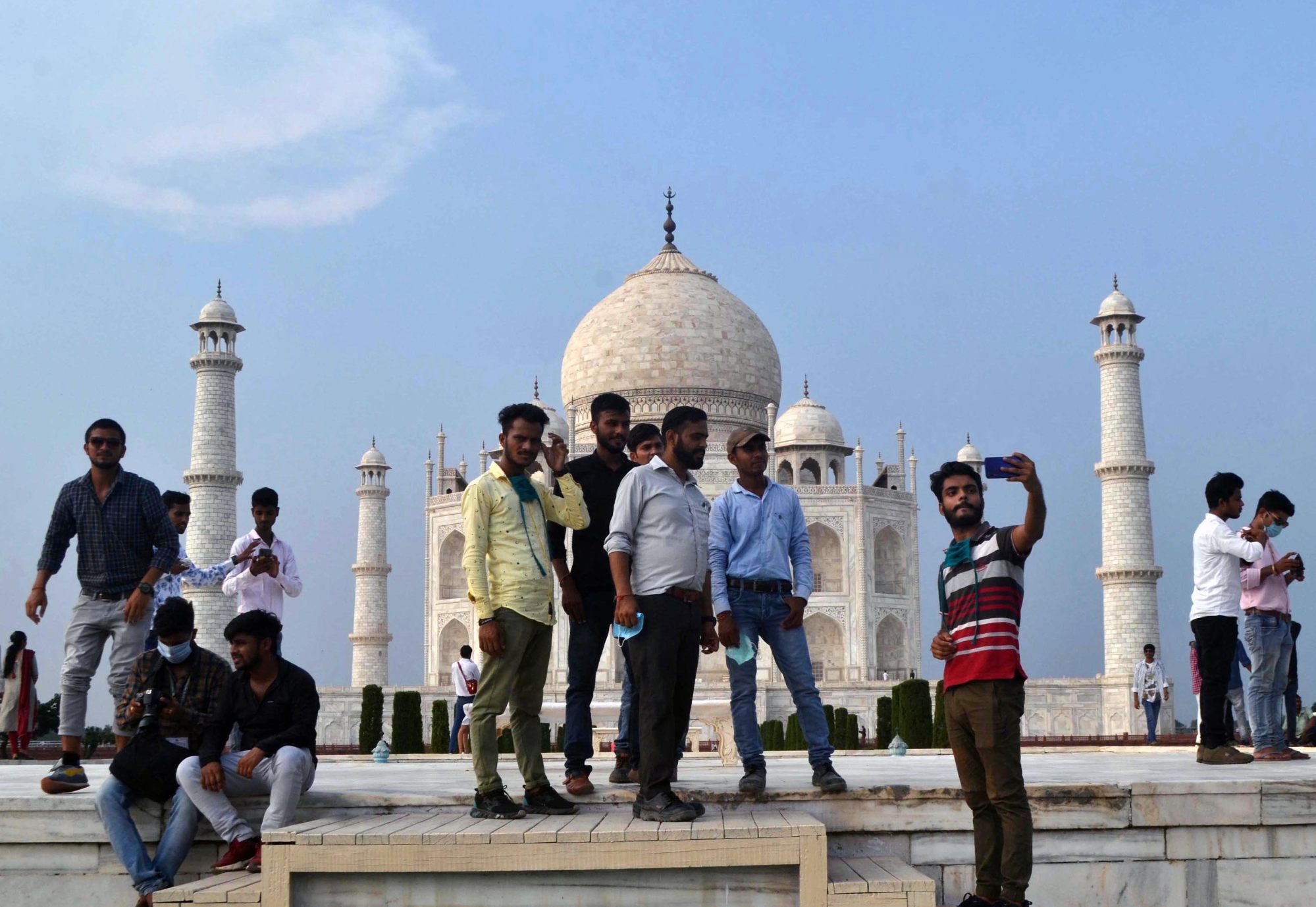 Indian tourists visit the Taj Mahal, a contender for Asia’s best tourist destination. Photo: Getty Images