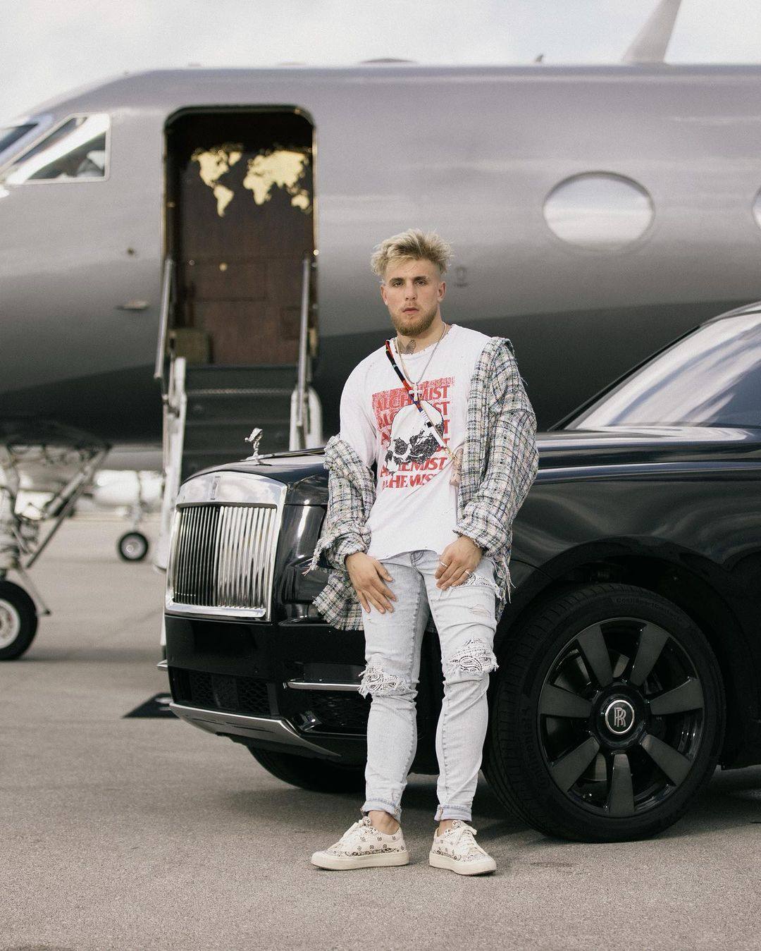 YouTuber and professional boxer Jake Paul, set for his next fight on August 29, loves to spend on fast cars and blinging jewellery Photo: @jakepaul/Instagram