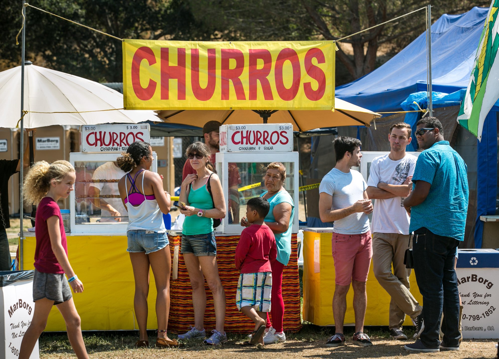Churros are sold at a food stall in Santa Barbara, California. Photo: Getty Images