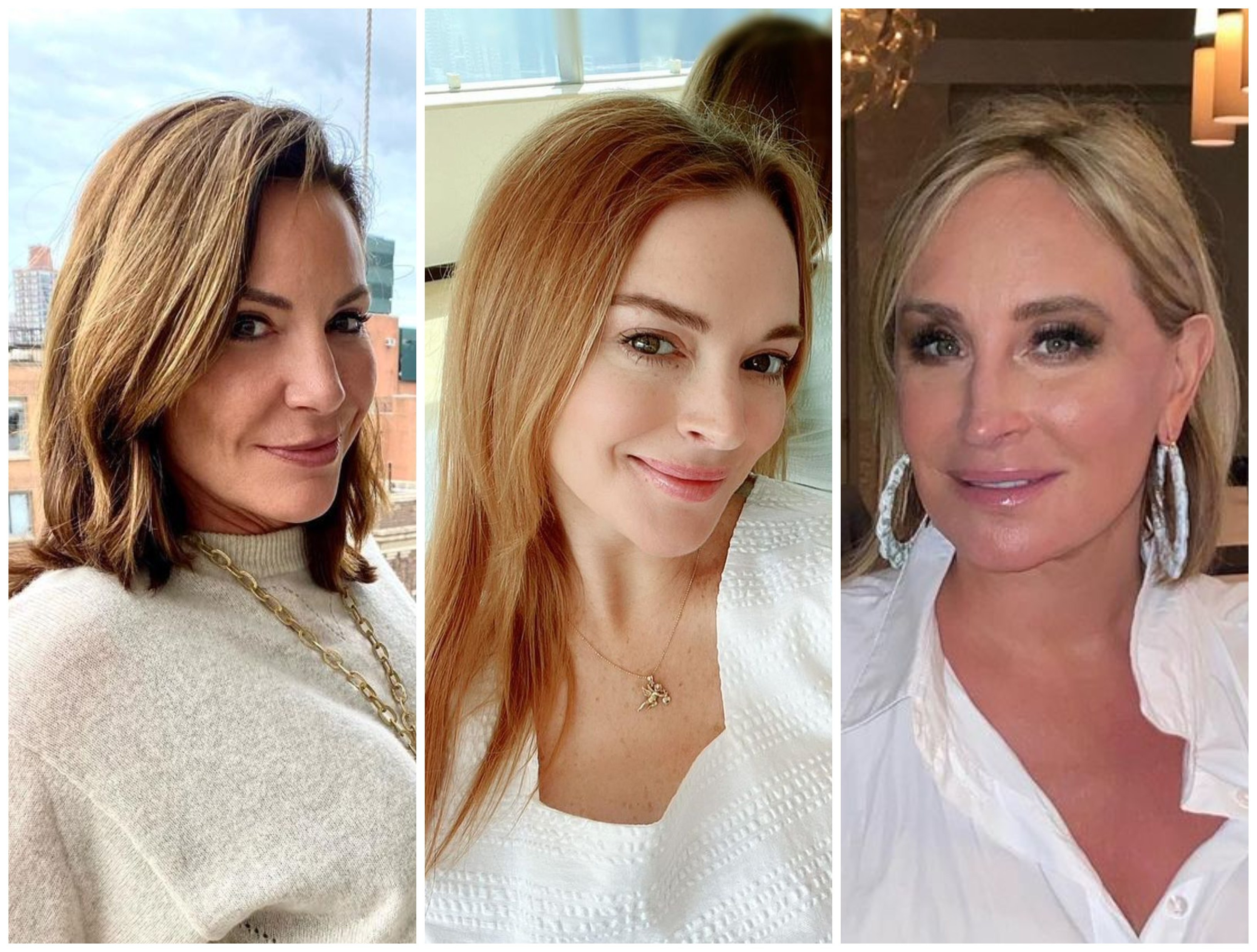 Cameo’s TV stars, including RHONY’s Luann De Lesseps, Lindsay Lohan and RHONY’s Sonja Morgan. Photos: @countessluann; @lindsaylohan; @sonjatmorgan/Instagram