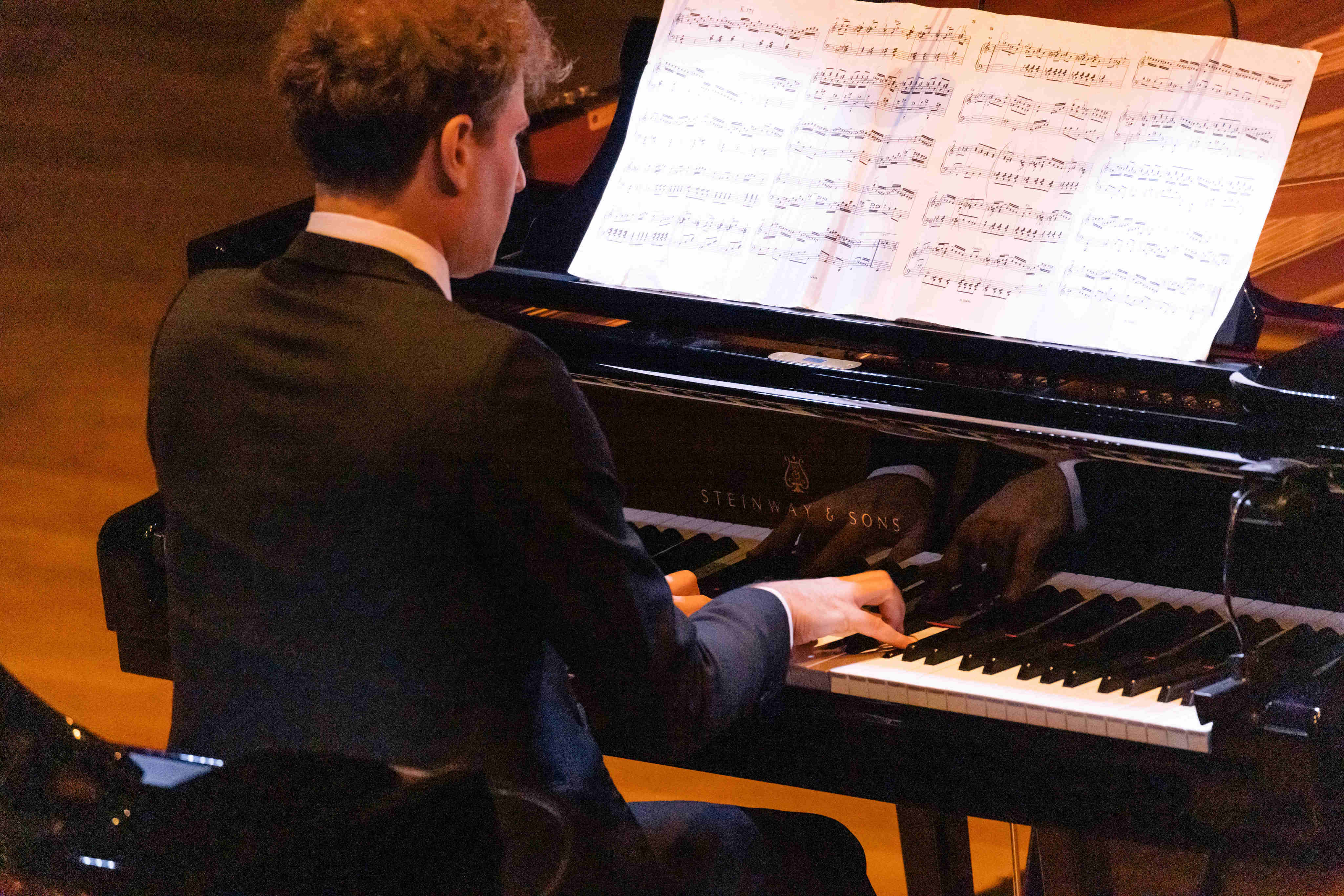 David Greilsammer performs during his concert of piano sonatas by Domenico Scarlatti and John Cage at the Hong Kong City Hall Concert Hall. Photo: Kenny Cheung/Premiere Performances of Hong Kong