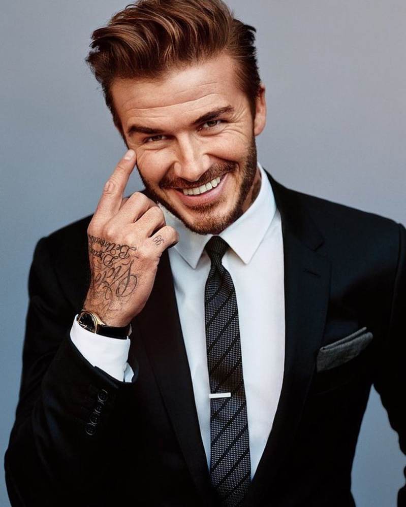 Football superstar David Beckham. Photo: @loyaltyzeus/Instagram